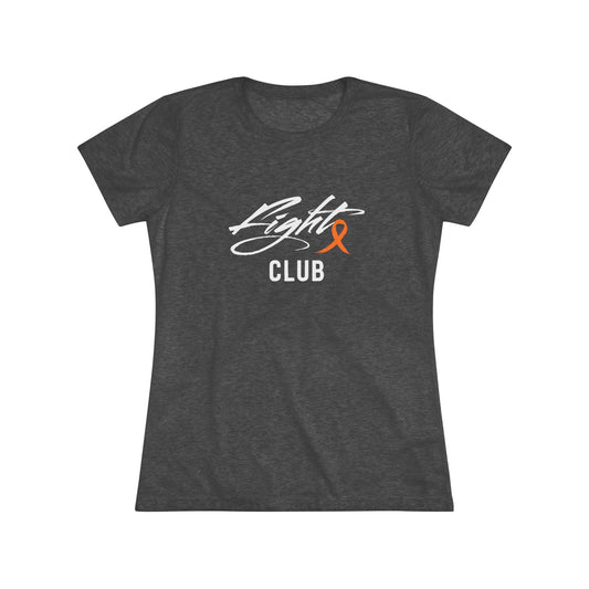 Lightweight Women's Tee with Orange Awareness Ribbon, Cancer Awareness Shirt, Gift for Her, Support Tee, Casual Wear