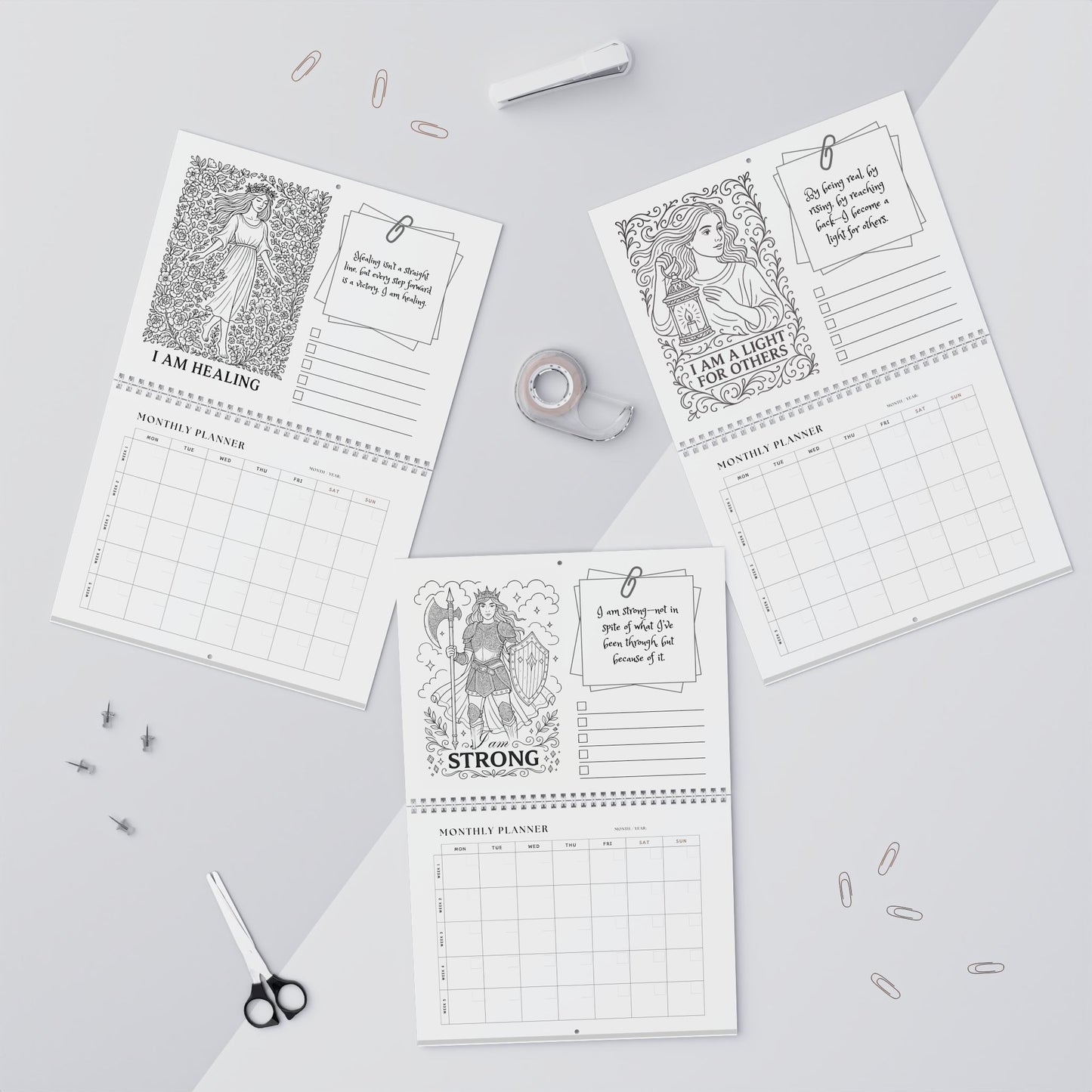 Inspirational Wall Calendar & Monthly Planner – A Healing Gift of Hope and Organization
