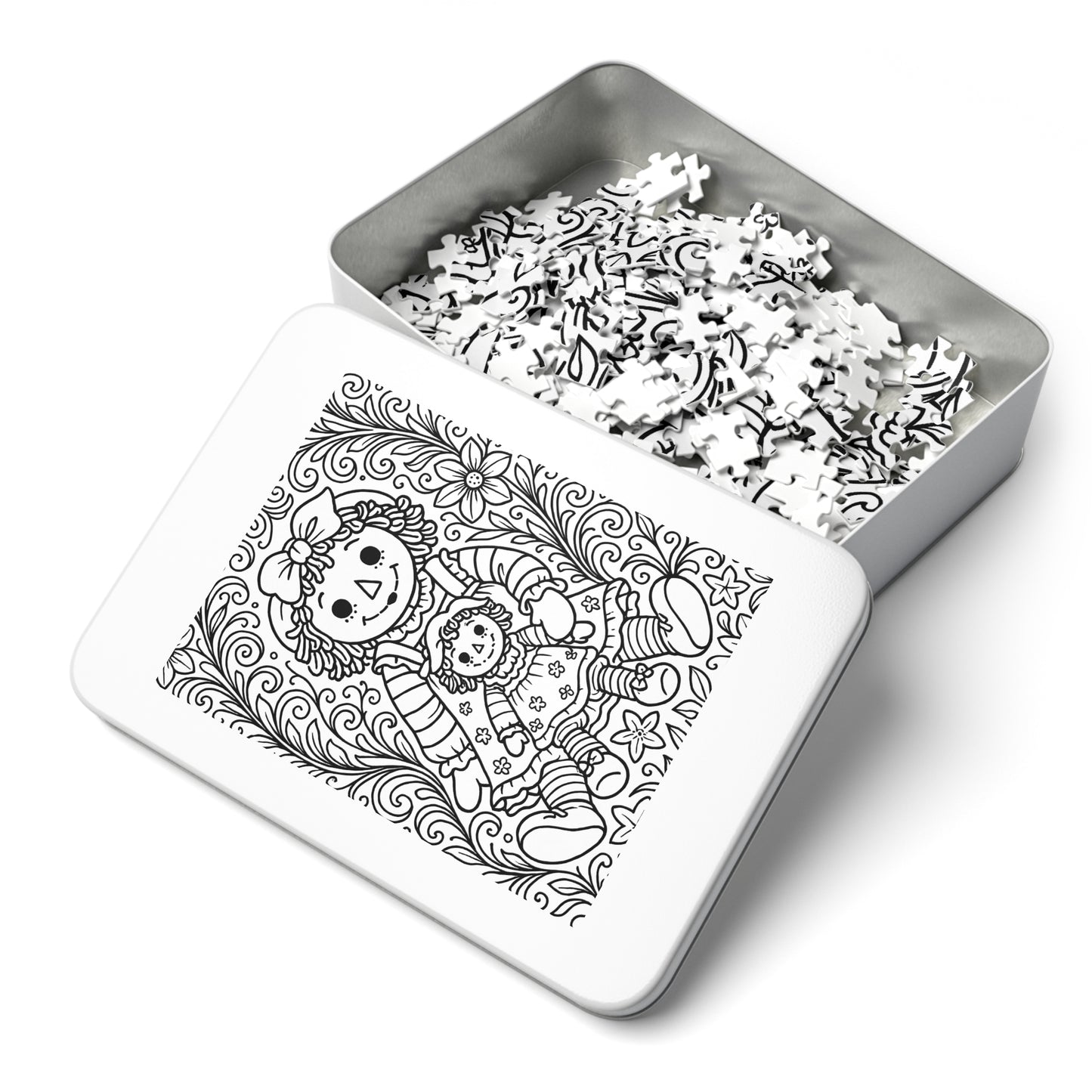 Delta Gamma Raggedy Ann Jigsaw Puzzle with Tin – Color Me Collection