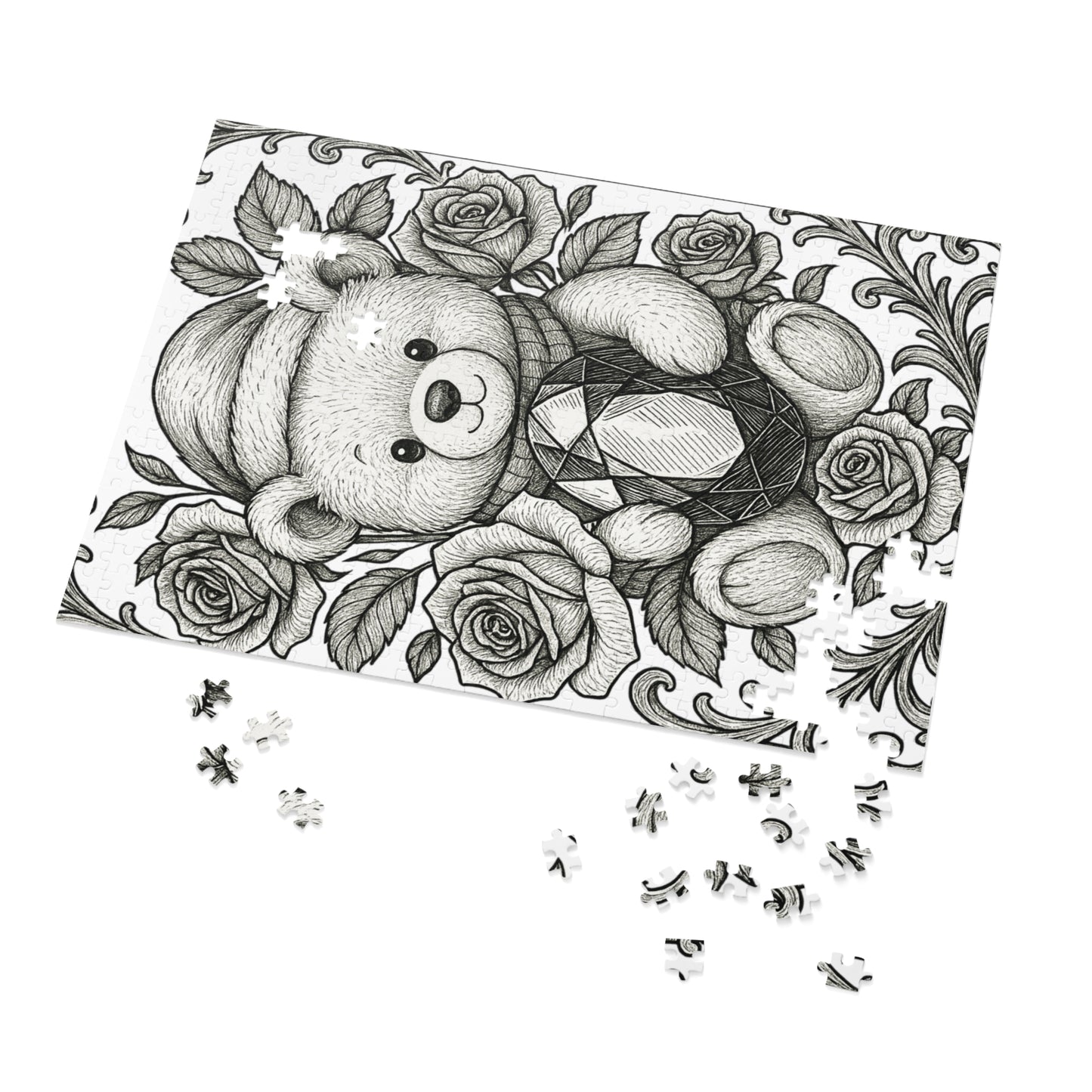 Jigsaw Puzzle: Phi Sigma Sigma Bear and Sapphire