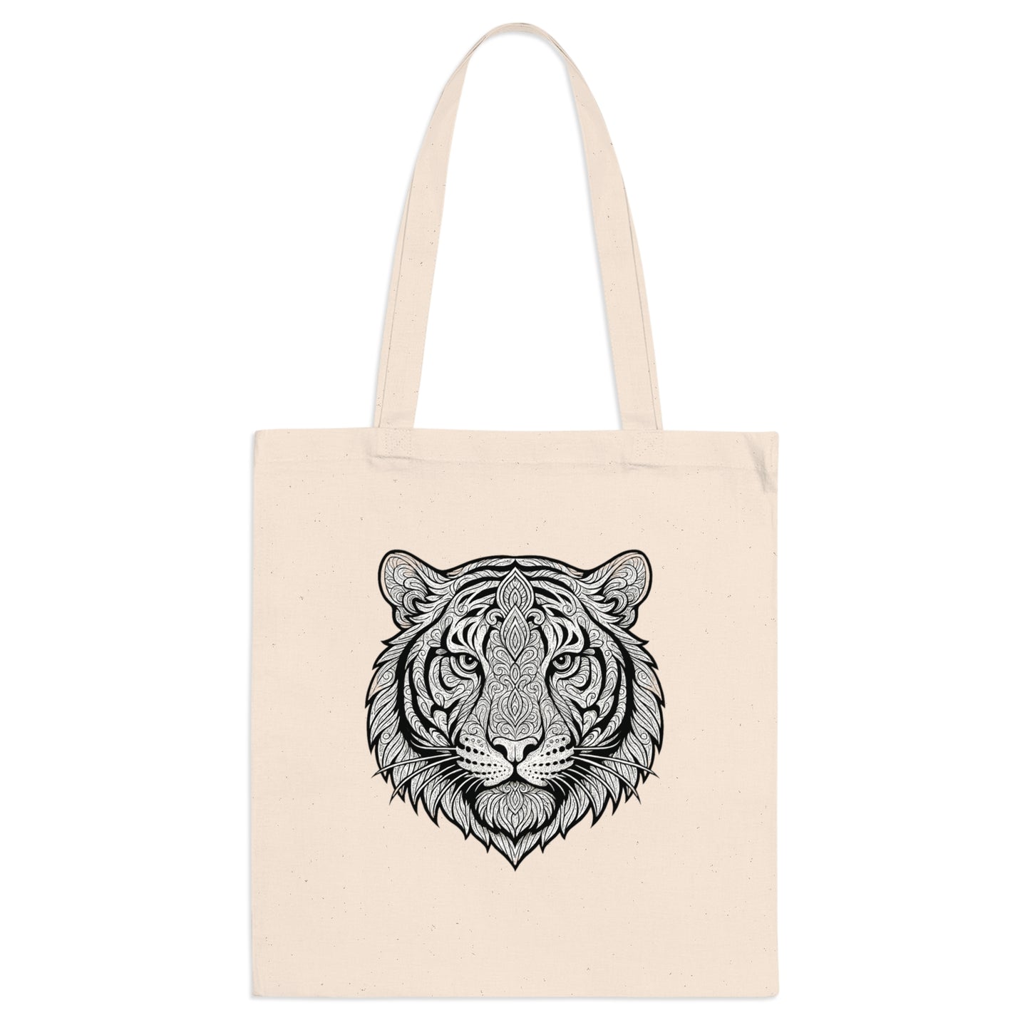 Tiger Tote Bag, Eco-Friendly Shopping Bag, Wild Animal Lover Gift, Festival Carry-All, Beach Bag, Hiking Accessory, Nature Enthusiast