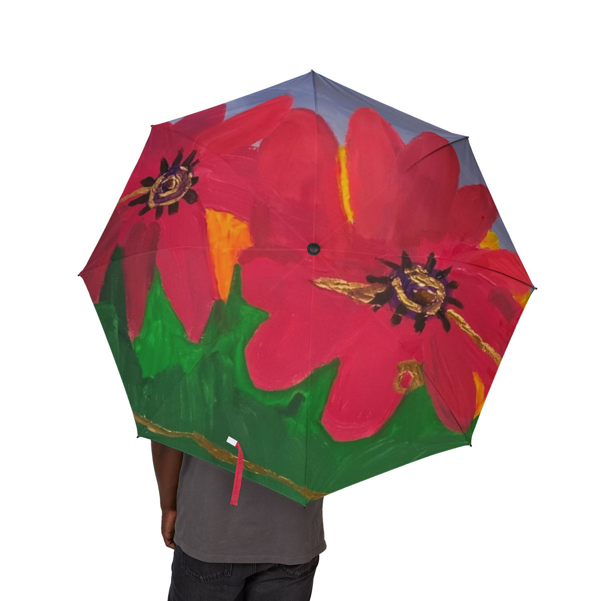 Vibrant Art Umbrella - featuring art from ScART - (Scar Art).  Artist:  Mary Rholdon