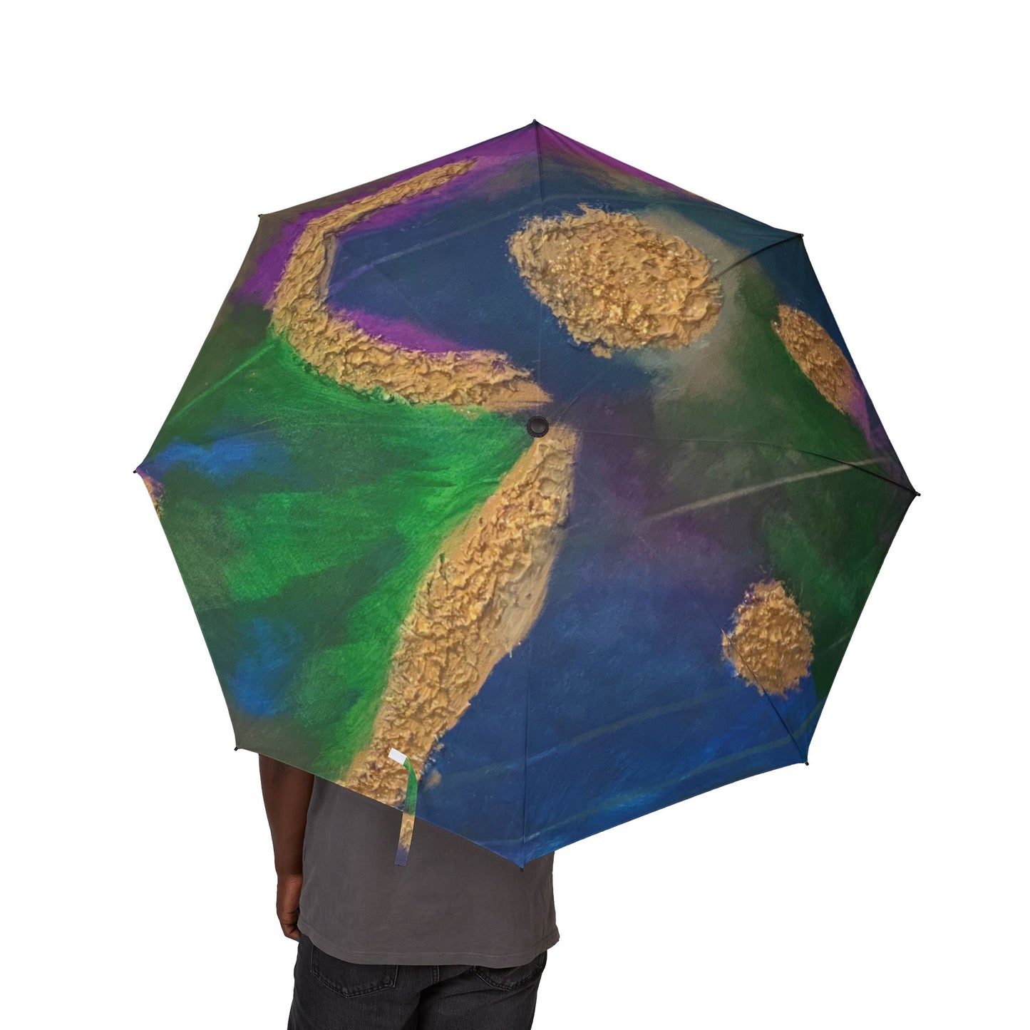 Vibrant Art Umbrella - featuring art from ScART - (Scar Art).  Artist: Courtney Trombka