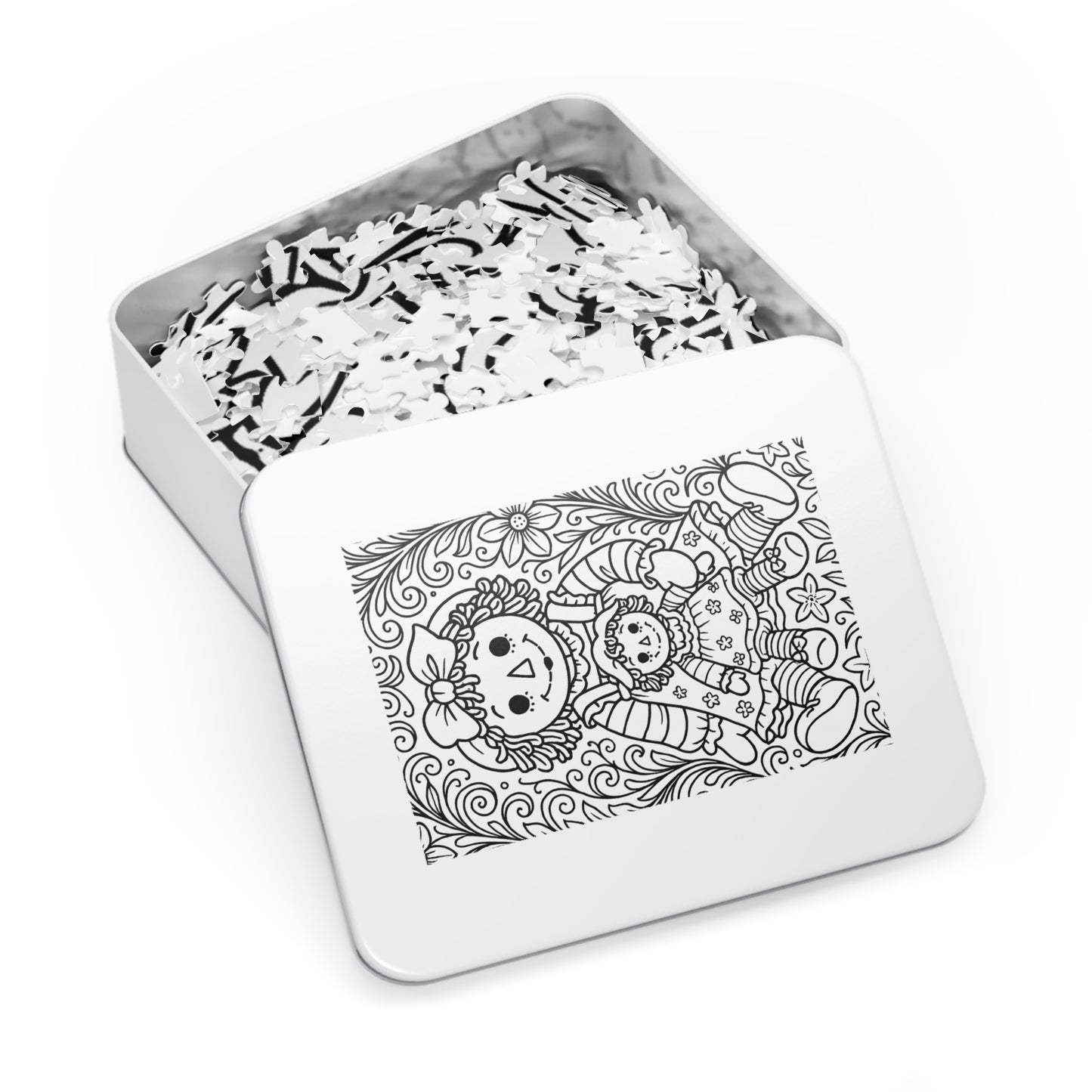 Delta Gamma Raggedy Ann Jigsaw Puzzle with Tin – Color Me Collection