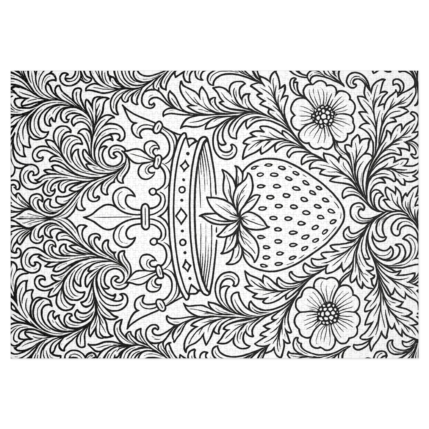 Jigsaw Puzzle: Crown and Strawberry