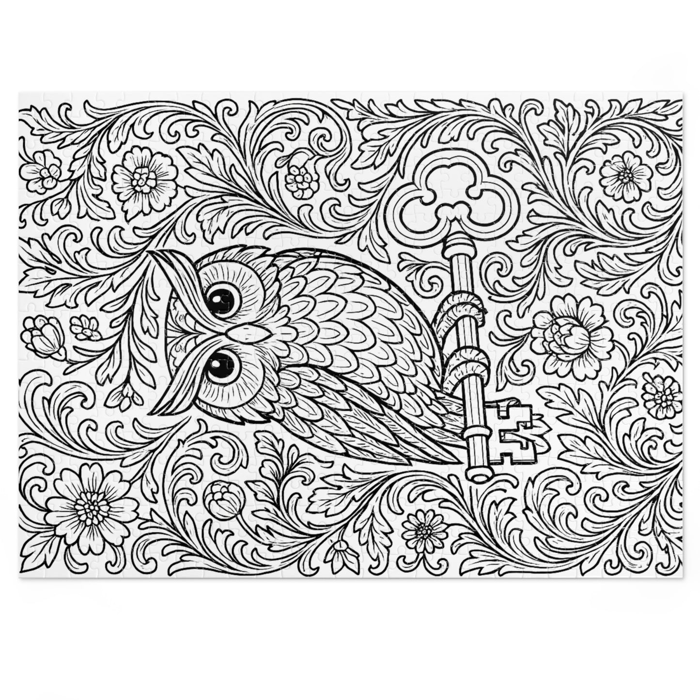 Jigsaw Puzzle: Owl and Key