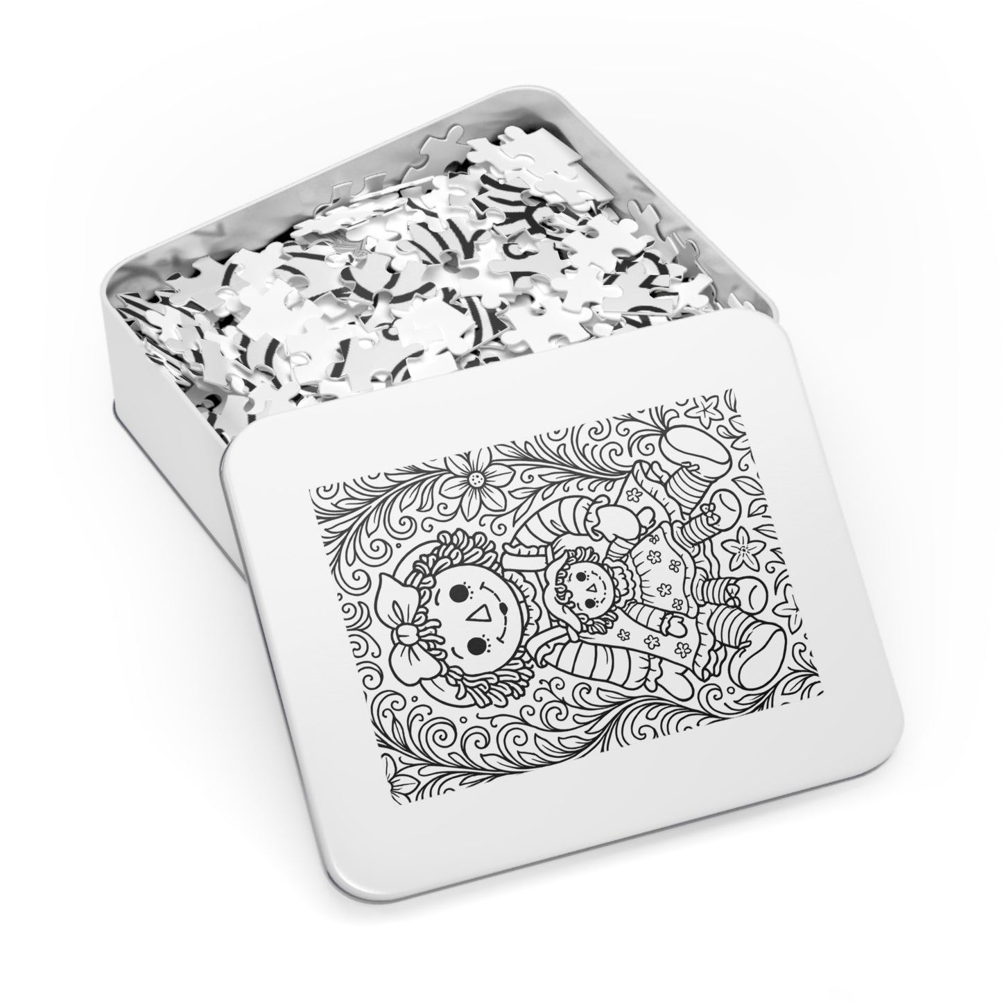 Delta Gamma Raggedy Ann Jigsaw Puzzle with Tin – Color Me Collection