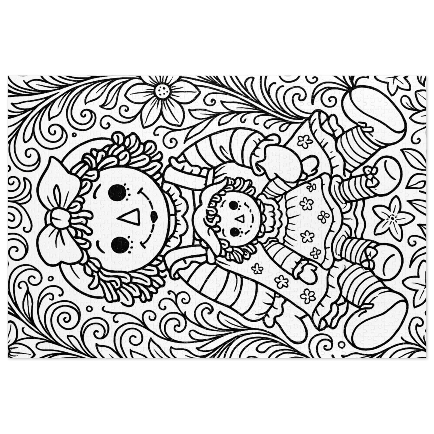 Delta Gamma Raggedy Ann Jigsaw Puzzle with Tin – Color Me Collection