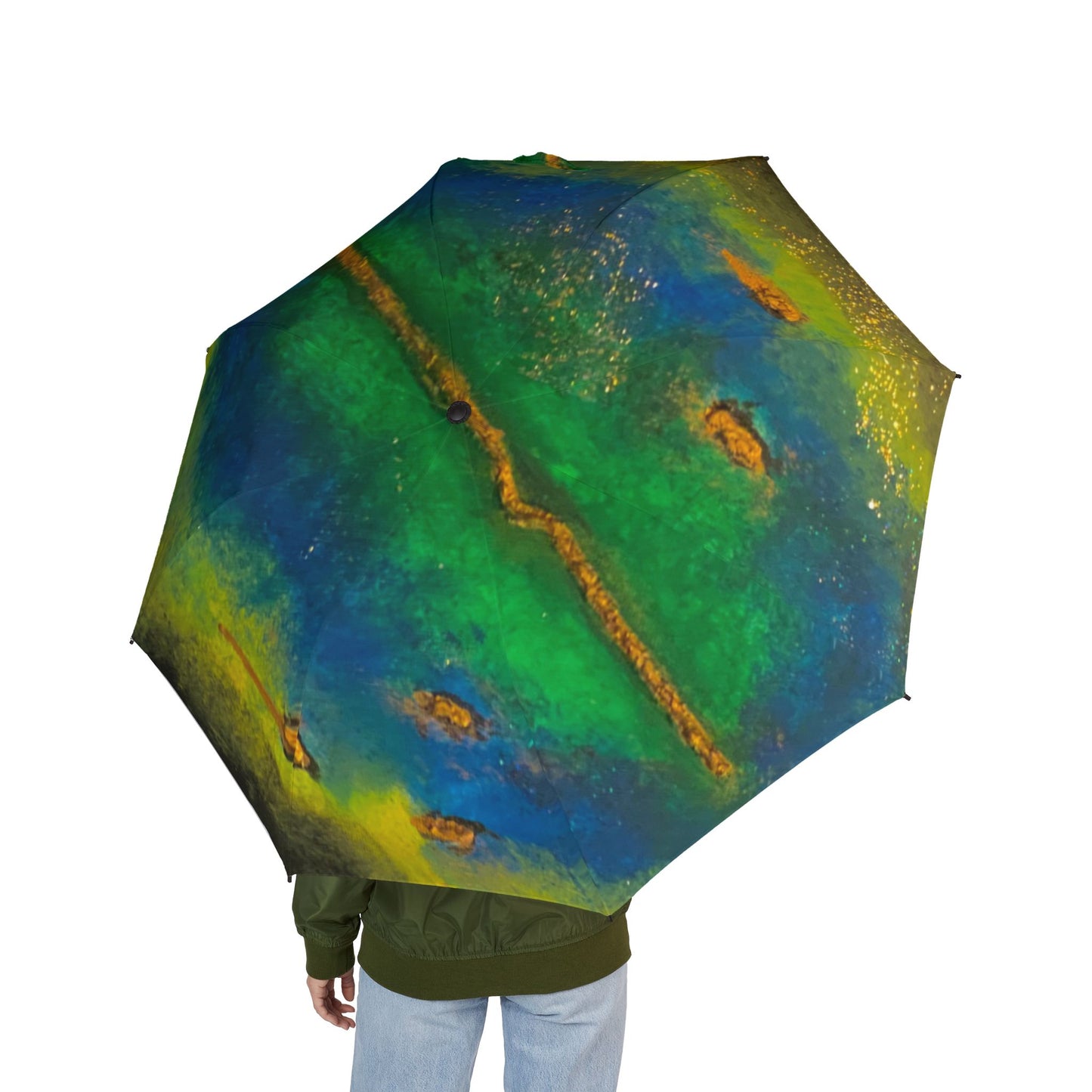 Vibrant Art Umbrella - featuring art from ScART - (Scar Art).  Artist: Ginger Swaggerty