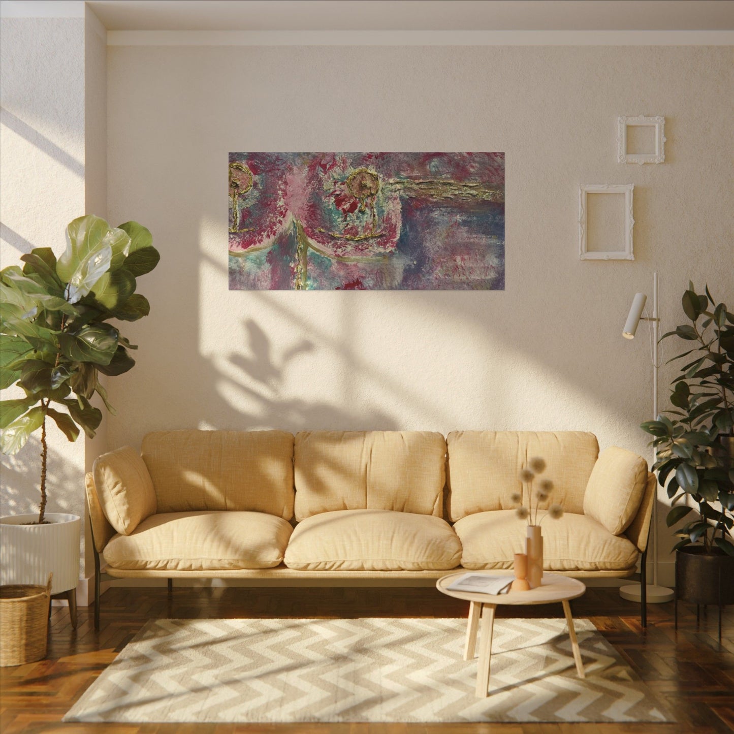 ScART (Scar Art) Canvas Print - painted by Rachel Giammolva titled "Pink is Beautiful"