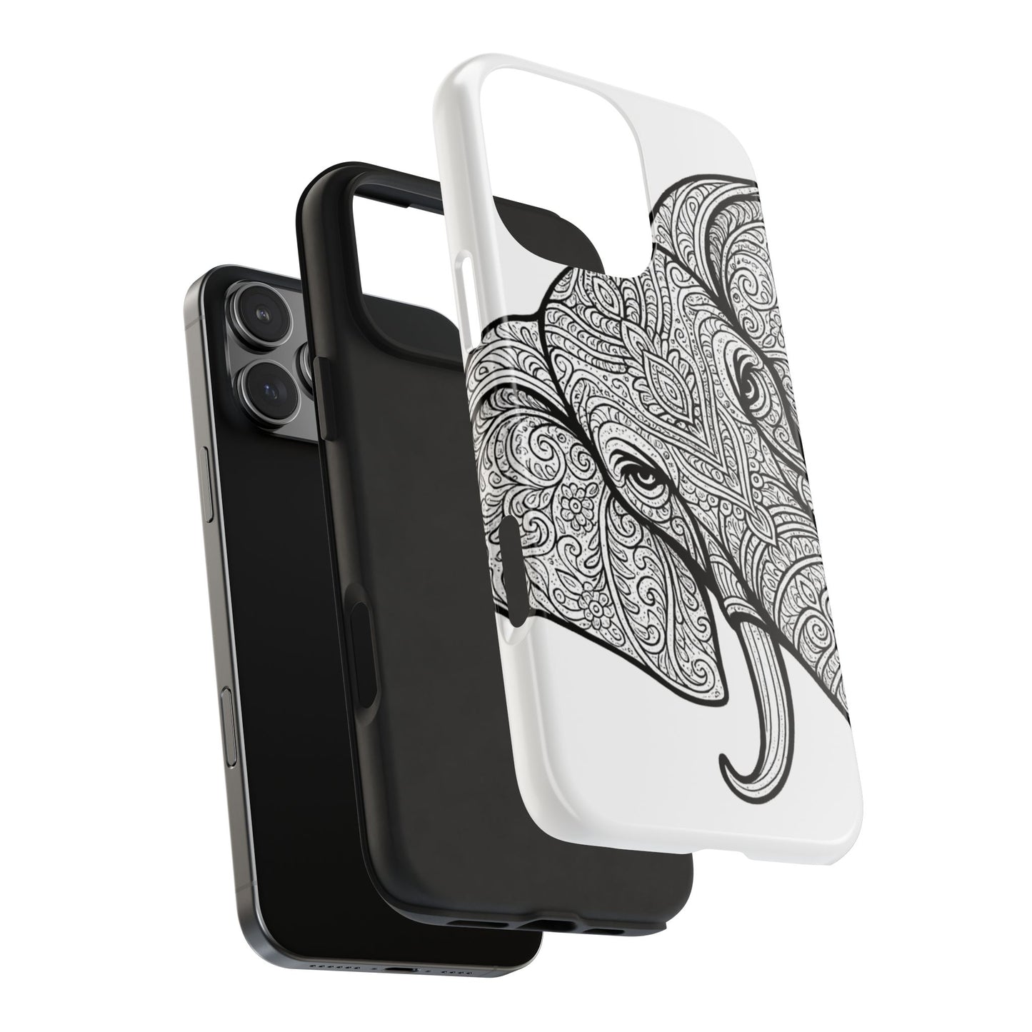 Elephant Design Tough Phone Cases | Tough Protective Cases for Animal Lovers, Gifts for Birthdays, Eco-Friendly, Artistic Phone Accessories