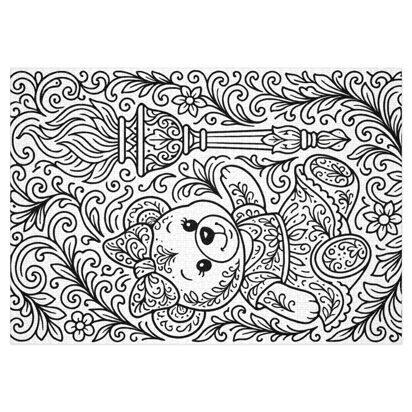 Jigsaw Puzzle: Bear and Torch