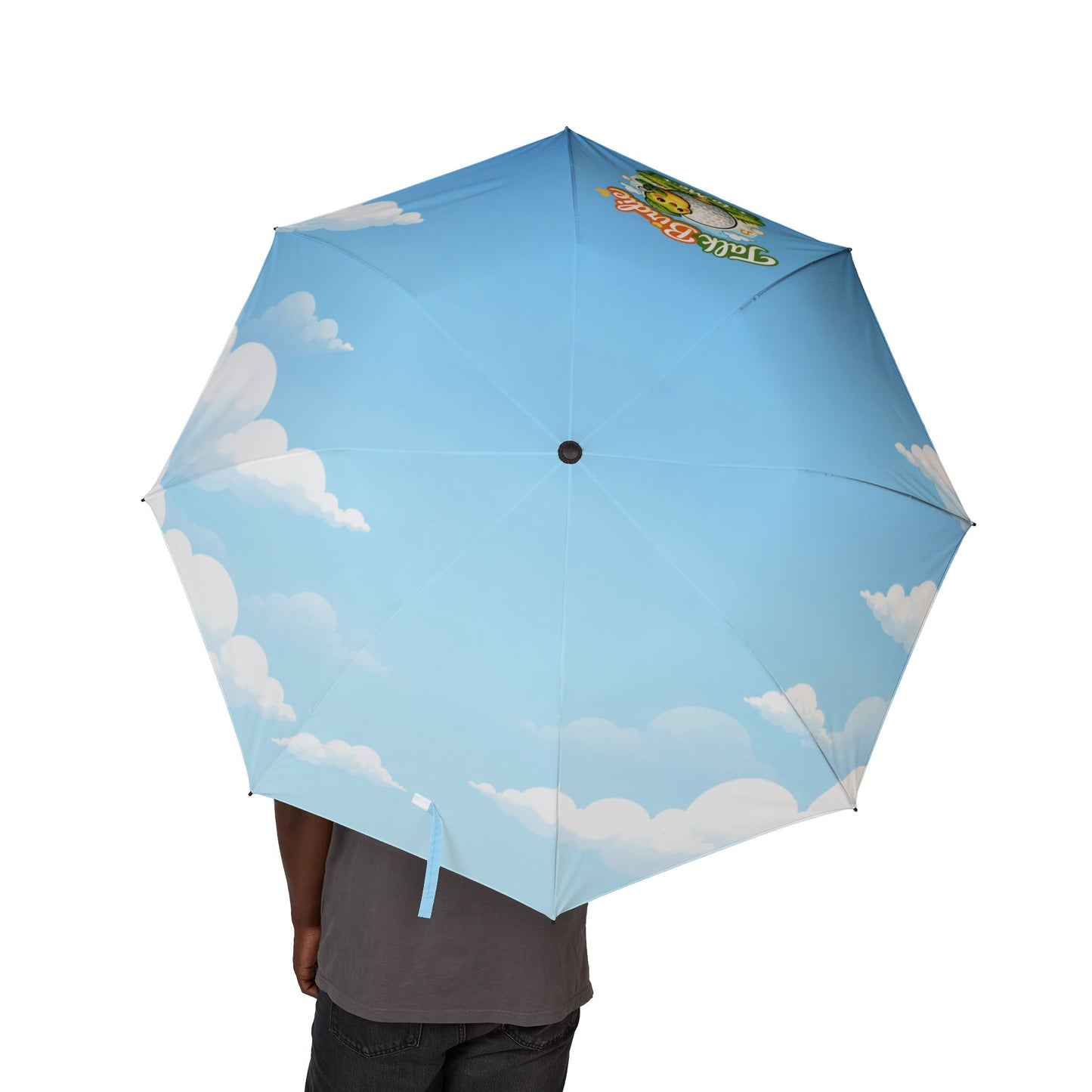 'Talk Birdie to Me' Foldable Sky-Print Umbrella —