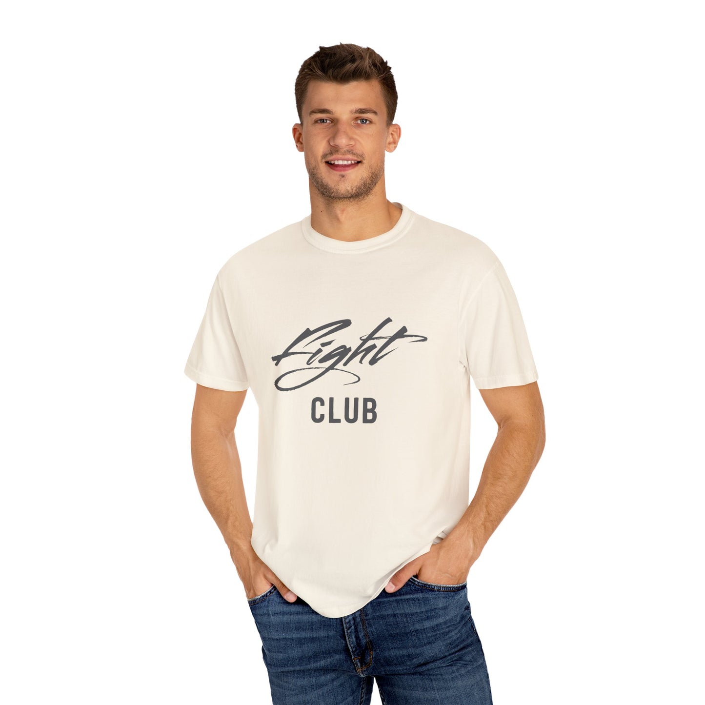 Fight Club Unisex Garment-Dyed T-shirt, Casual Wear, Gift for Movie Lovers, Trendy Outfit, Birthday Present, Comfortable Tee