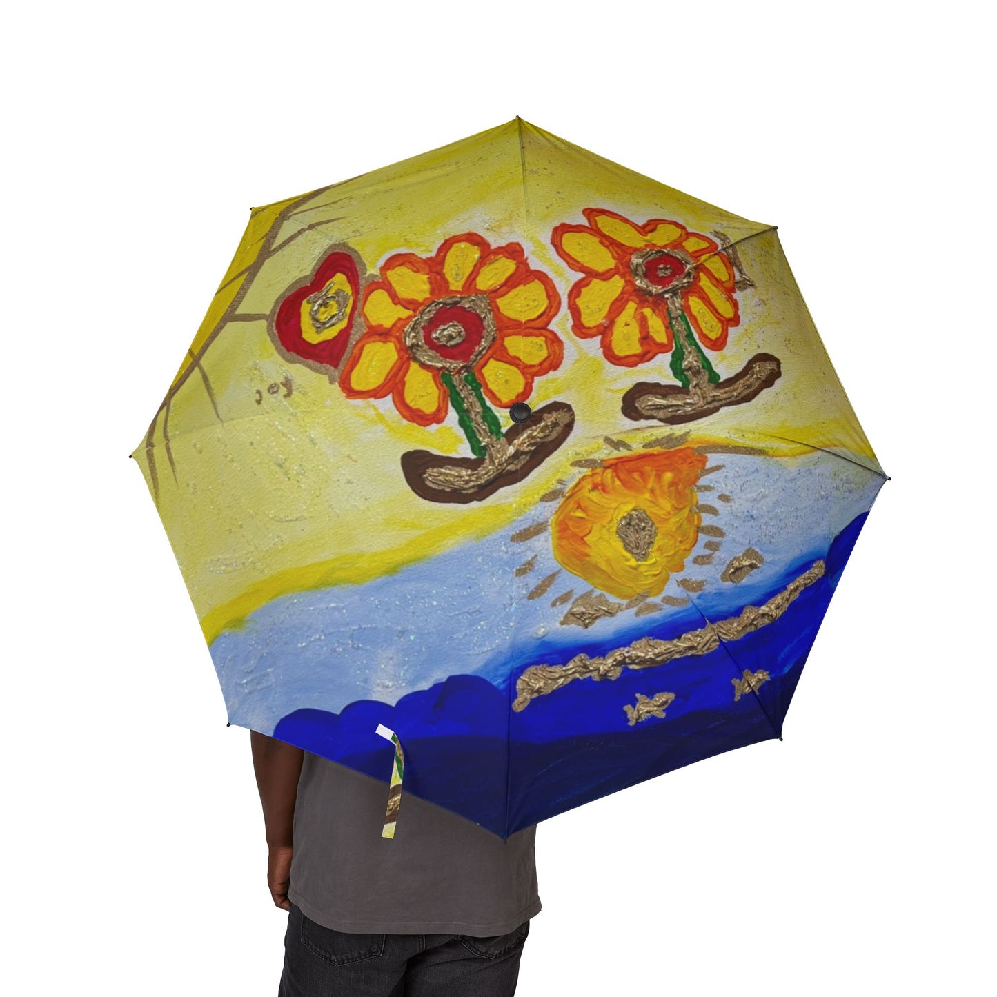 Vibrant Art Umbrella - featuring art from ScART - (Scar Art).  Artist: Kimberly Meyers-Turner