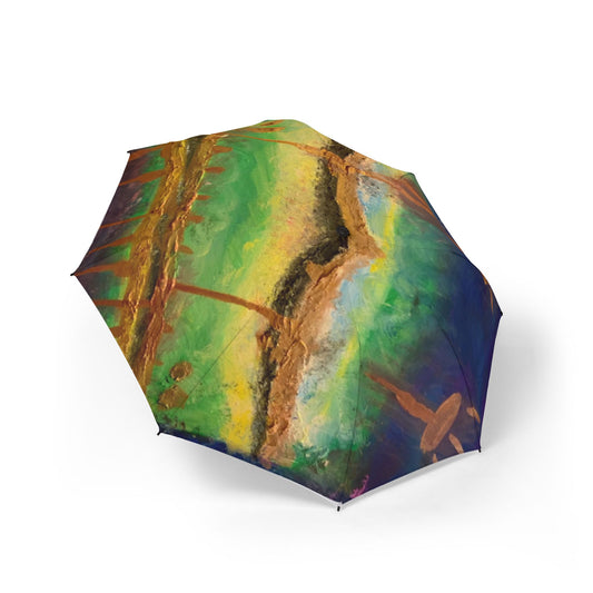Vibrant Art Umbrella - featuring art from ScART - (Scar Art).  Artist: Idun-Cara Byers