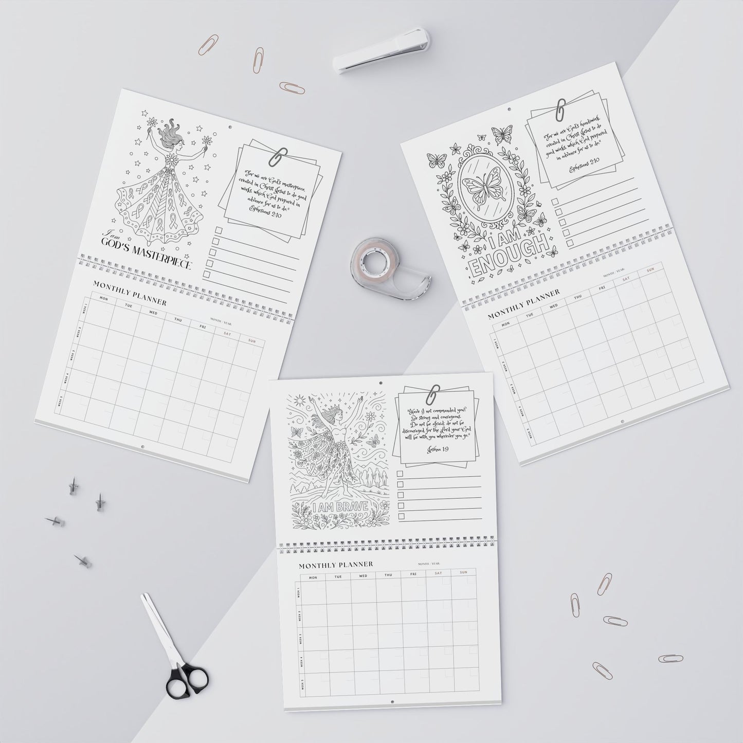 Inspirational Christian Wall Calendar & Monthly Planner – A Healing Gift of Hope and Organization