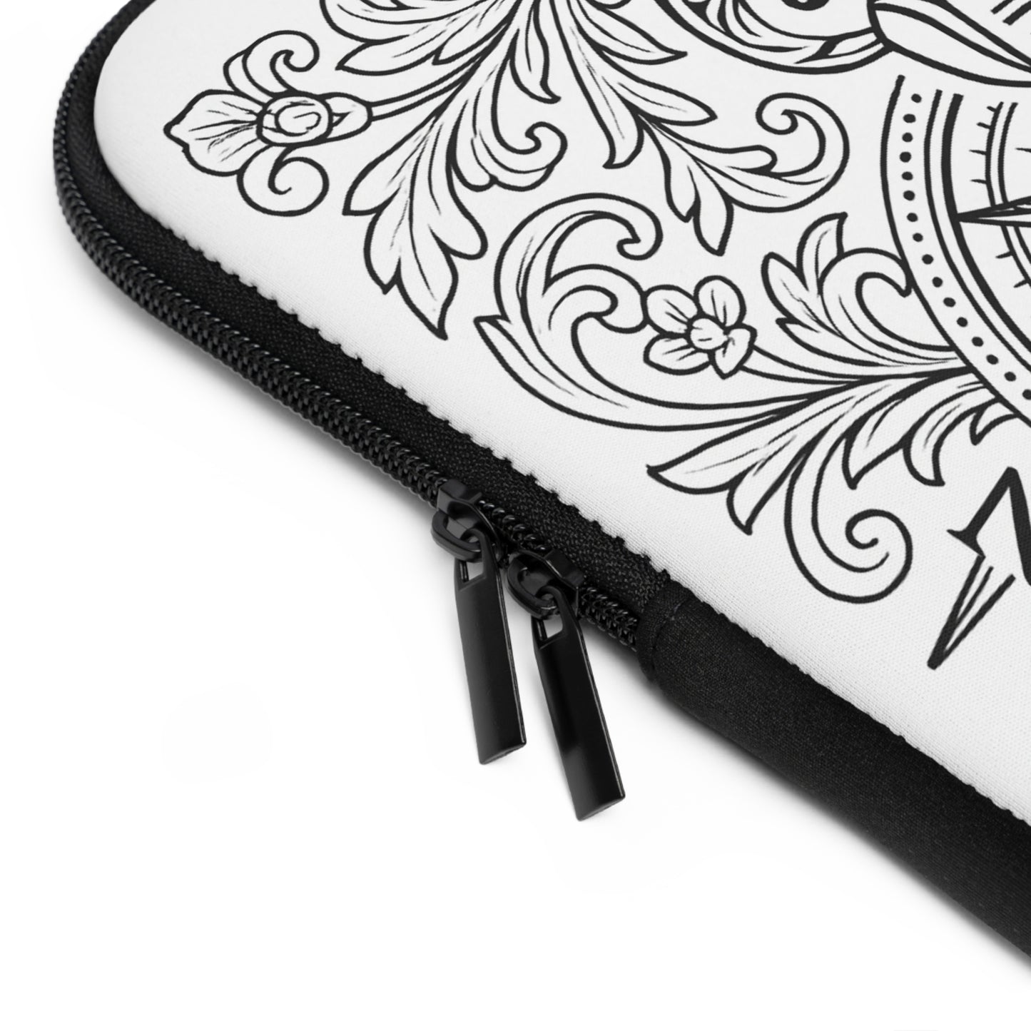 Theta Phi Alpha Penguin Laptop Sleeve — Black & White Decorative Protective Case