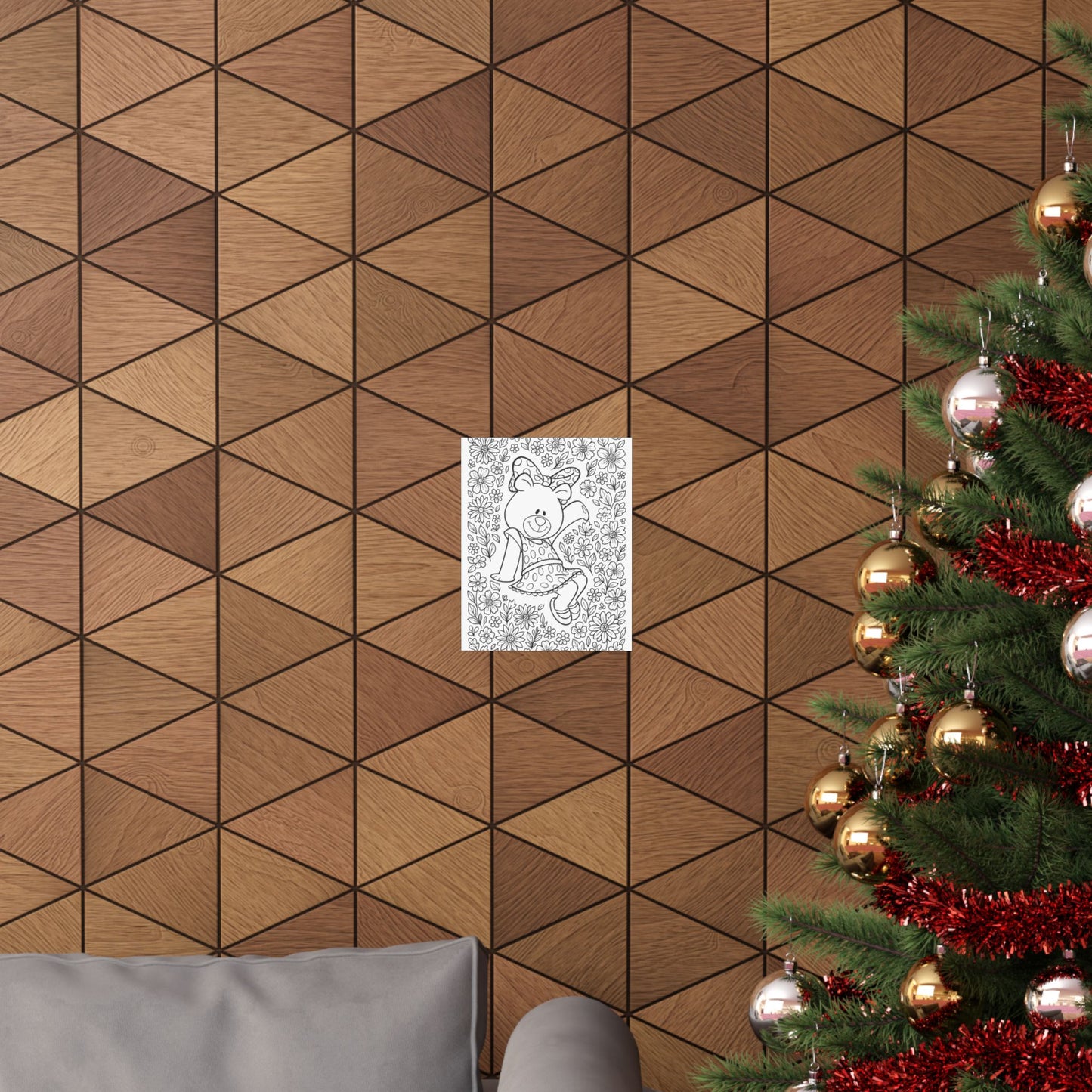 Colorable BetXi Bear Poster