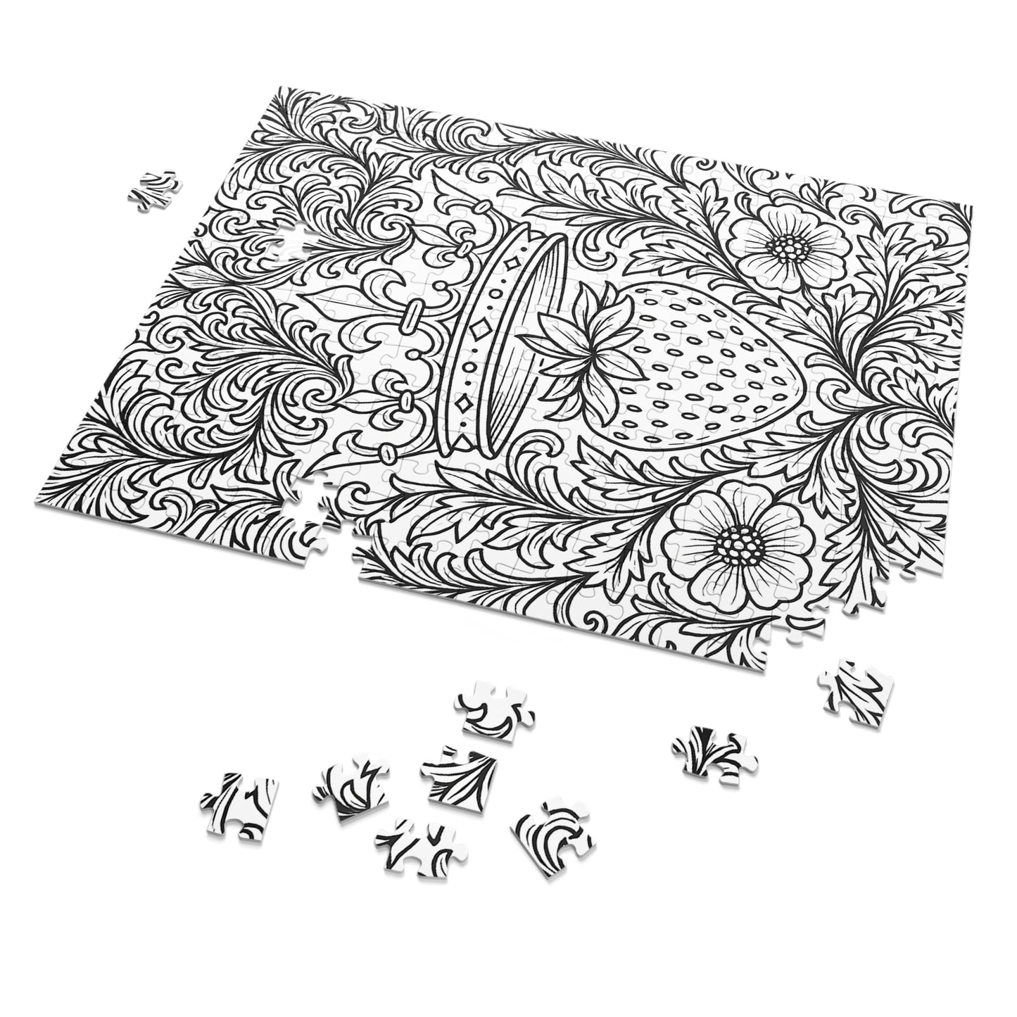 Jigsaw Puzzle: Crown and Strawberry