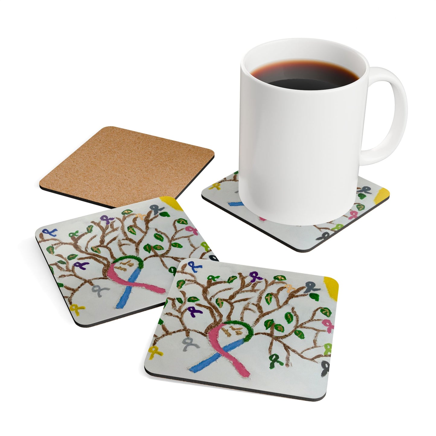 ScART (Scar Art) Coasters by artist Olivia Joly