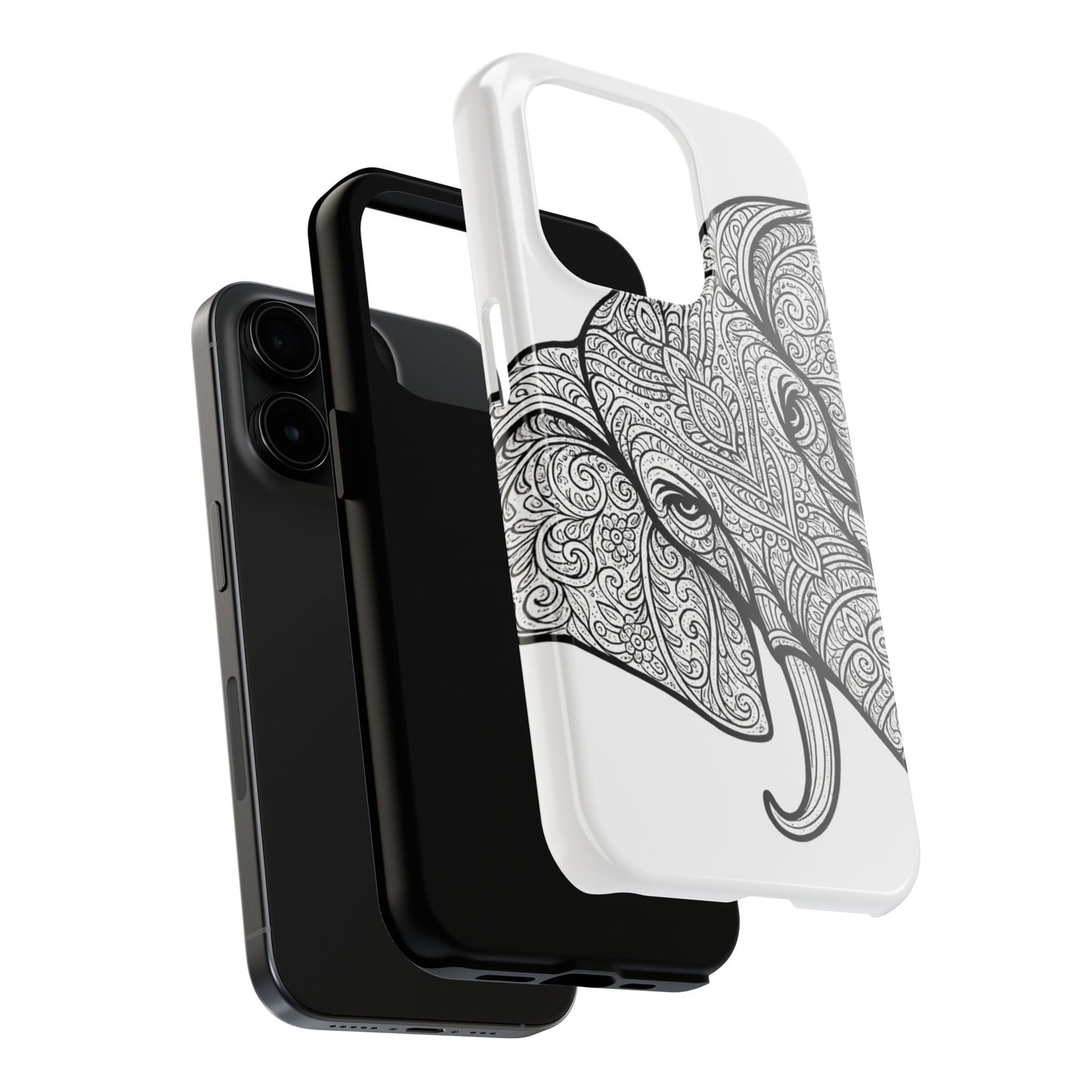 Elephant Design Tough Phone Cases | Tough Protective Cases for Animal Lovers, Gifts for Birthdays, Eco-Friendly, Artistic Phone Accessories