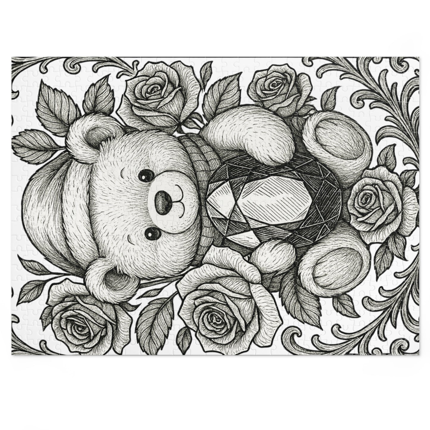 Jigsaw Puzzle: Phi Sigma Sigma Bear and Sapphire