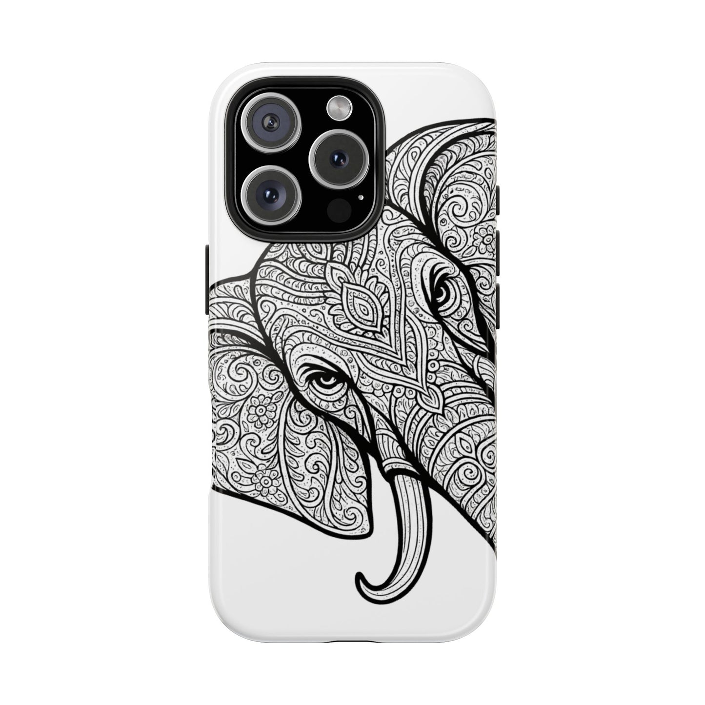 Elephant Design Tough Phone Cases | Tough Protective Cases for Animal Lovers, Gifts for Birthdays, Eco-Friendly, Artistic Phone Accessories
