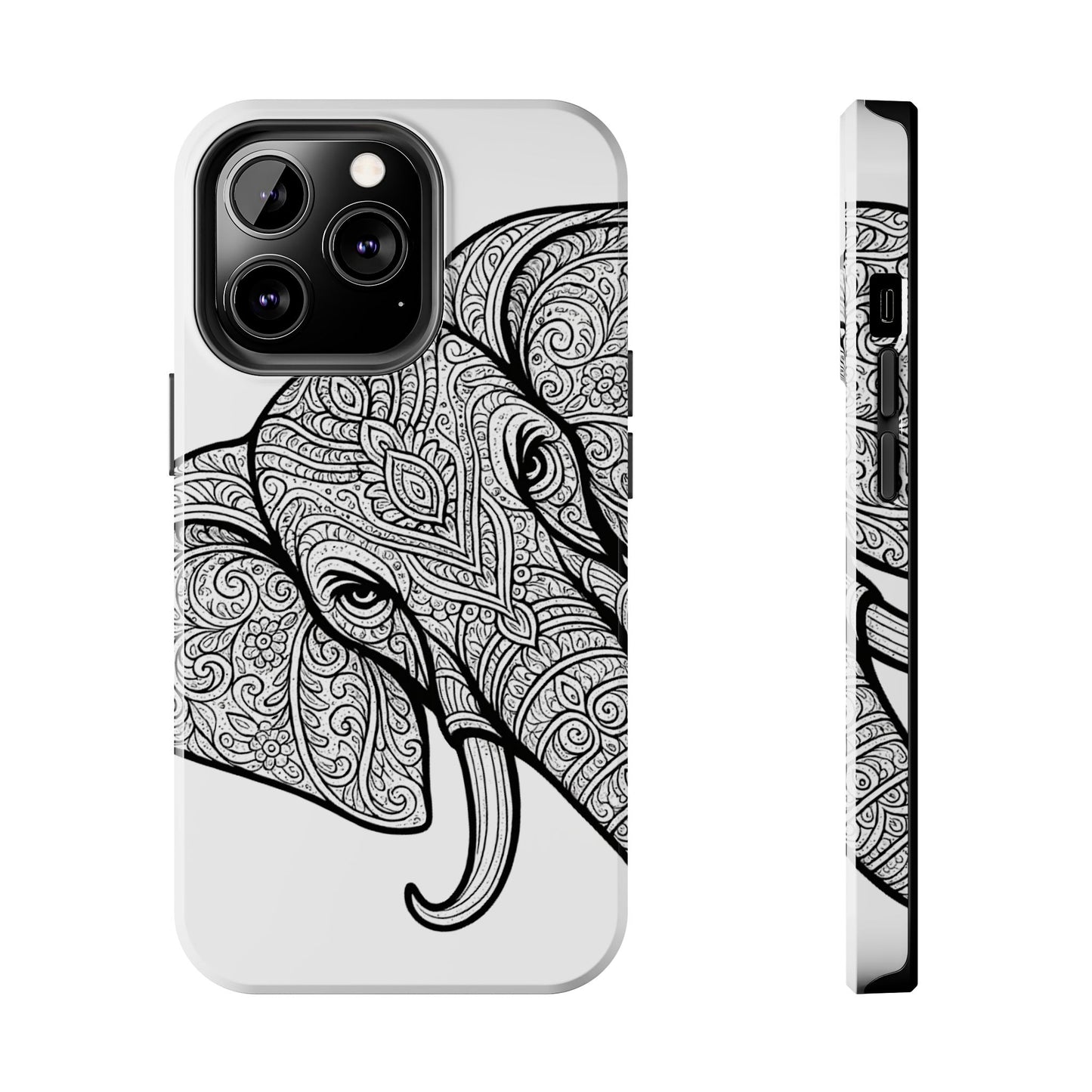 Elephant Design Tough Phone Cases | Tough Protective Cases for Animal Lovers, Gifts for Birthdays, Eco-Friendly, Artistic Phone Accessories