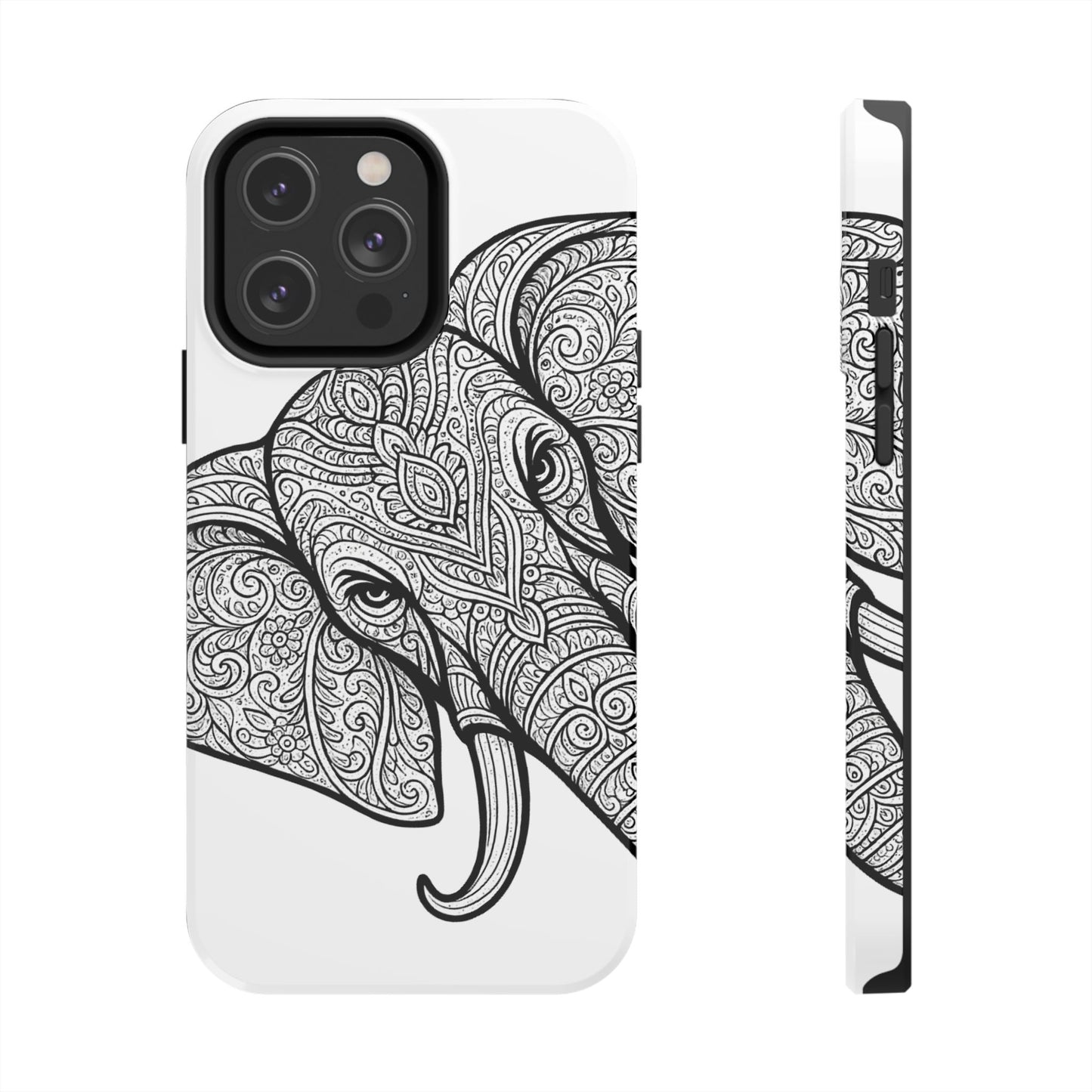 Elephant Design Tough Phone Cases | Tough Protective Cases for Animal Lovers, Gifts for Birthdays, Eco-Friendly, Artistic Phone Accessories