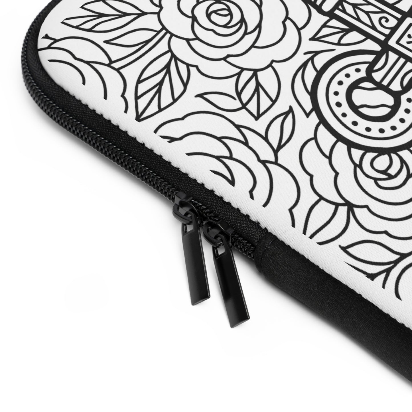 Delta Gamma Anchor Laptop Sleeve — Black & White Decorative Protective Case