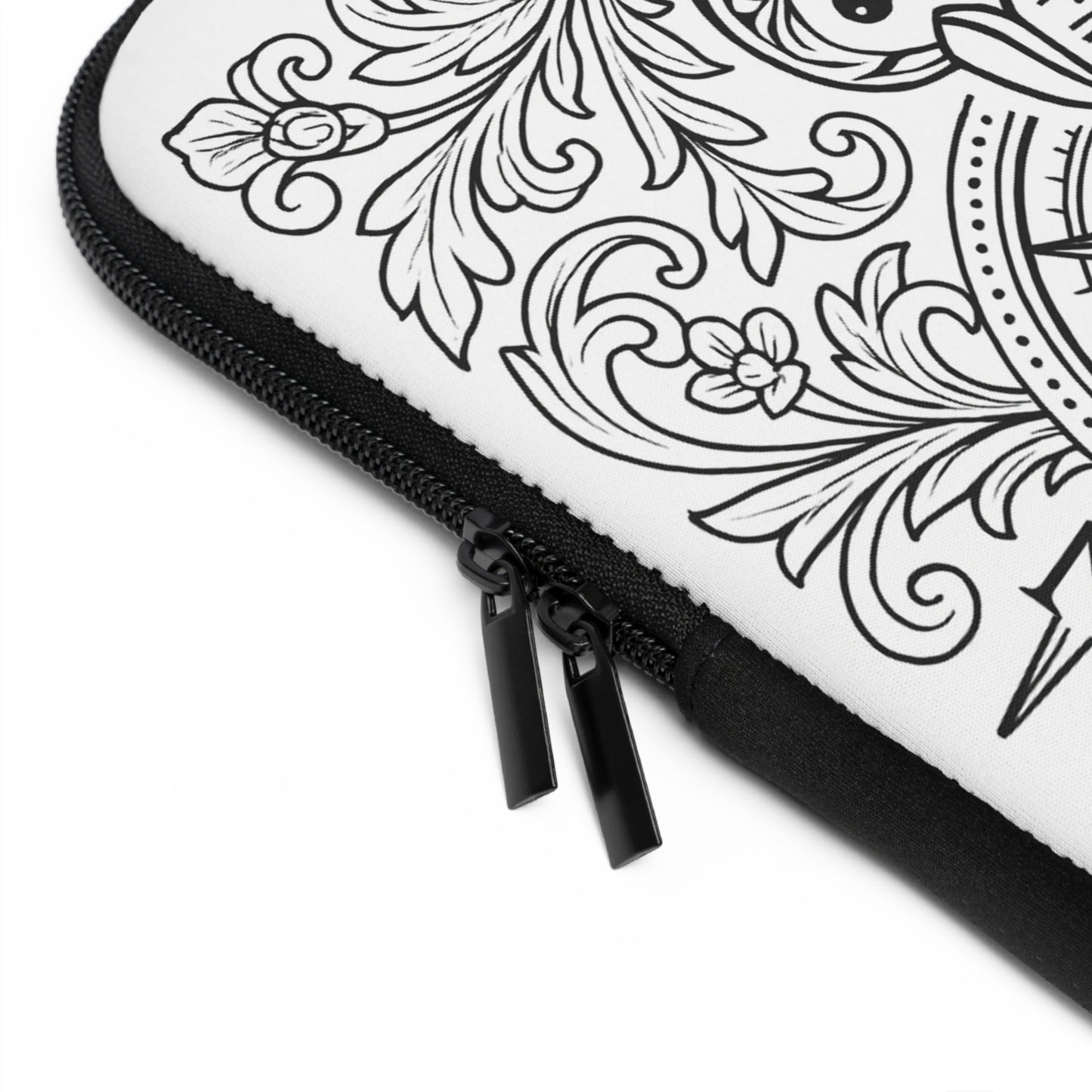 Theta Phi Alpha Penguin Laptop Sleeve — Black & White Decorative Protective Case