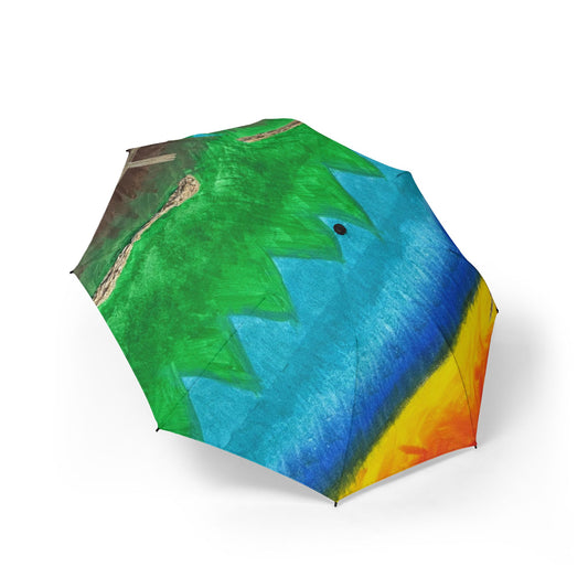 Vibrant Art Umbrella - featuring art from ScART - (Scar Art).  Artist:  Nicole Matherne