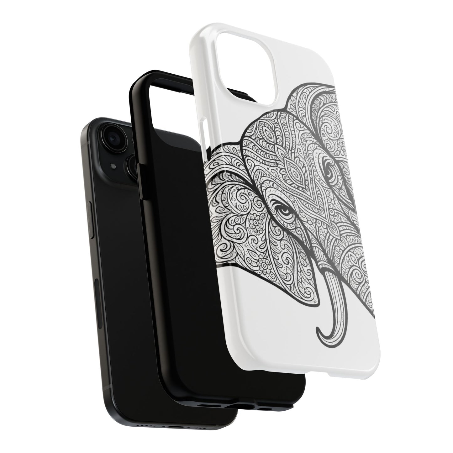 Elephant Design Tough Phone Cases | Tough Protective Cases for Animal Lovers, Gifts for Birthdays, Eco-Friendly, Artistic Phone Accessories