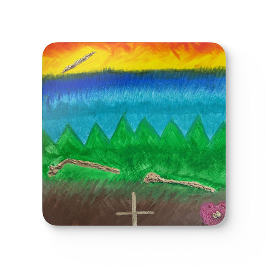 Corkwood Coaster Set - by Cancer Survivor artist Nicole Matherne