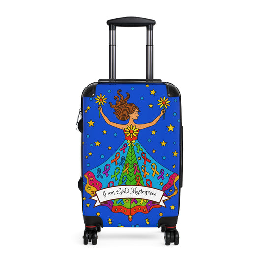 Colorful Travel Suitcase with Inspirational Design | Perfect for Vacation, Holidays, Gifts, Adventures, and Wanderlust