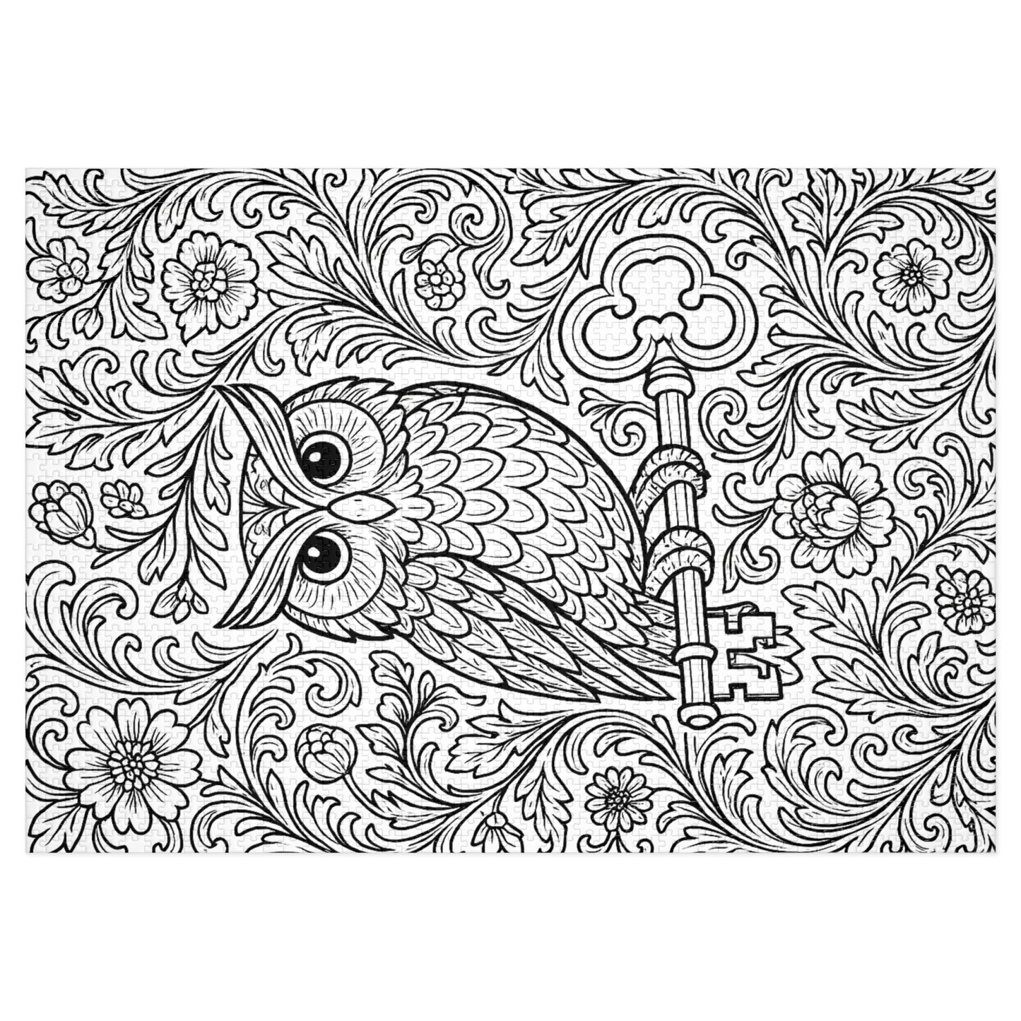 Jigsaw Puzzle: Owl and Key