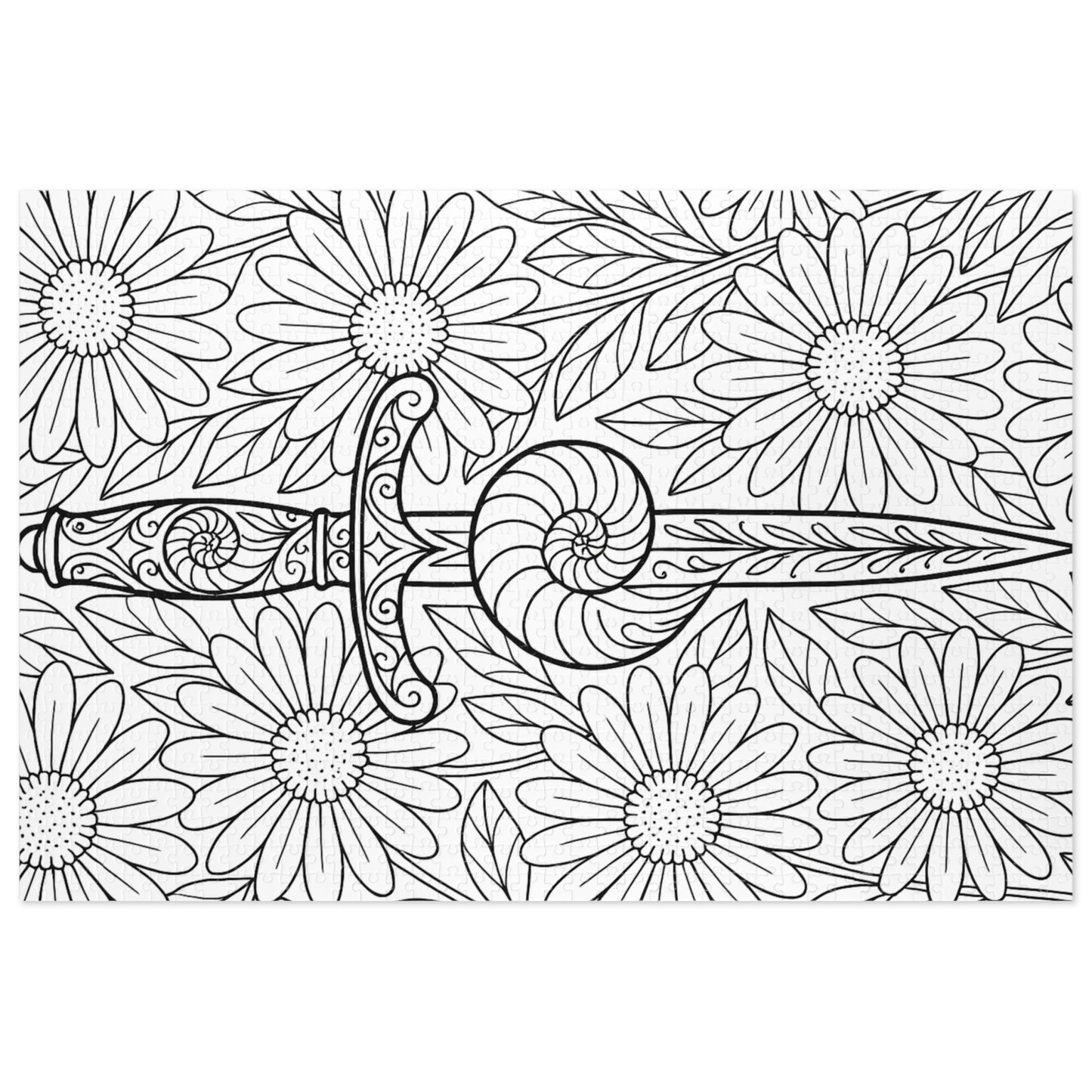 Jigsaw Puzzle: Dagger and Nautilus Shell