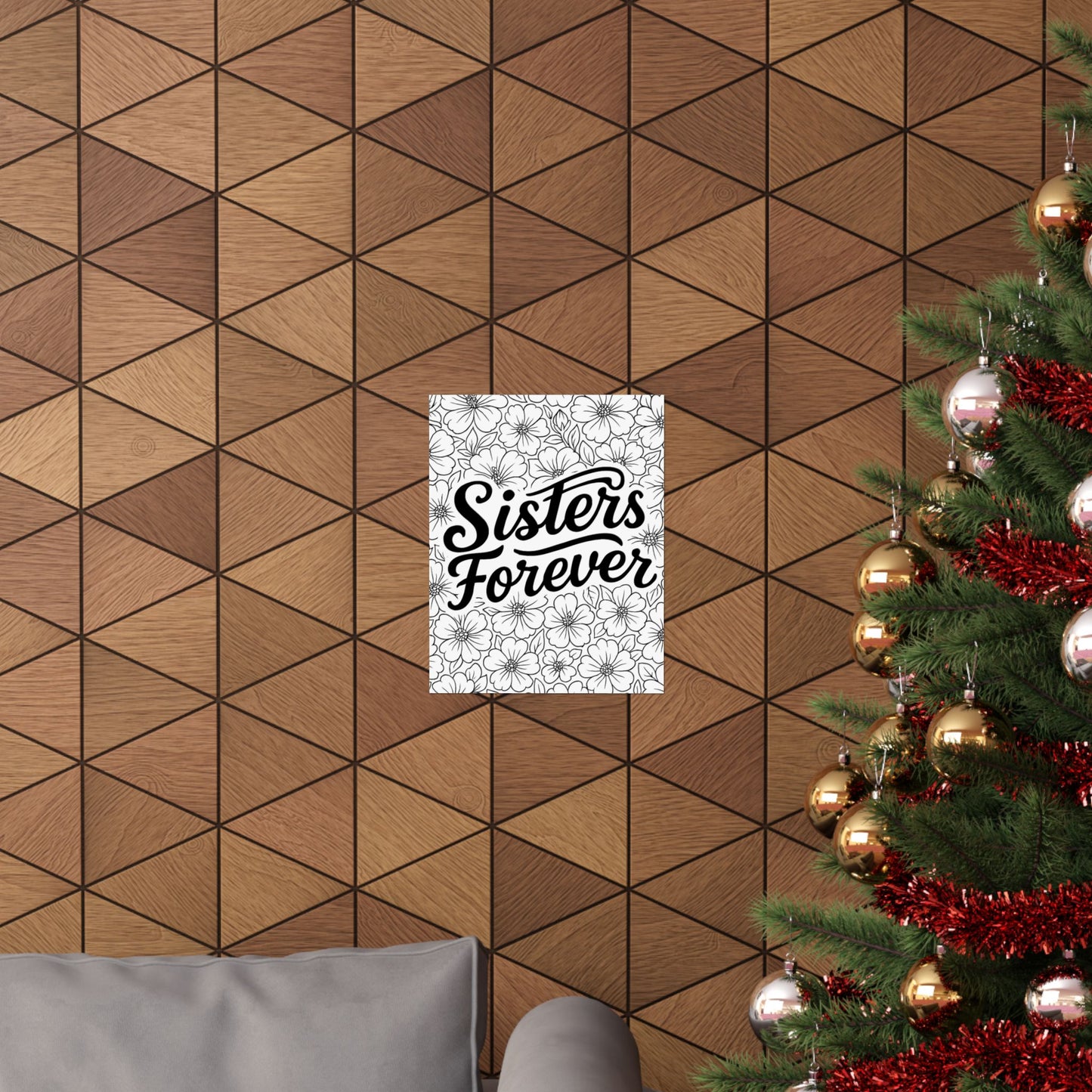 Colorable "Sisters Forever" Poster