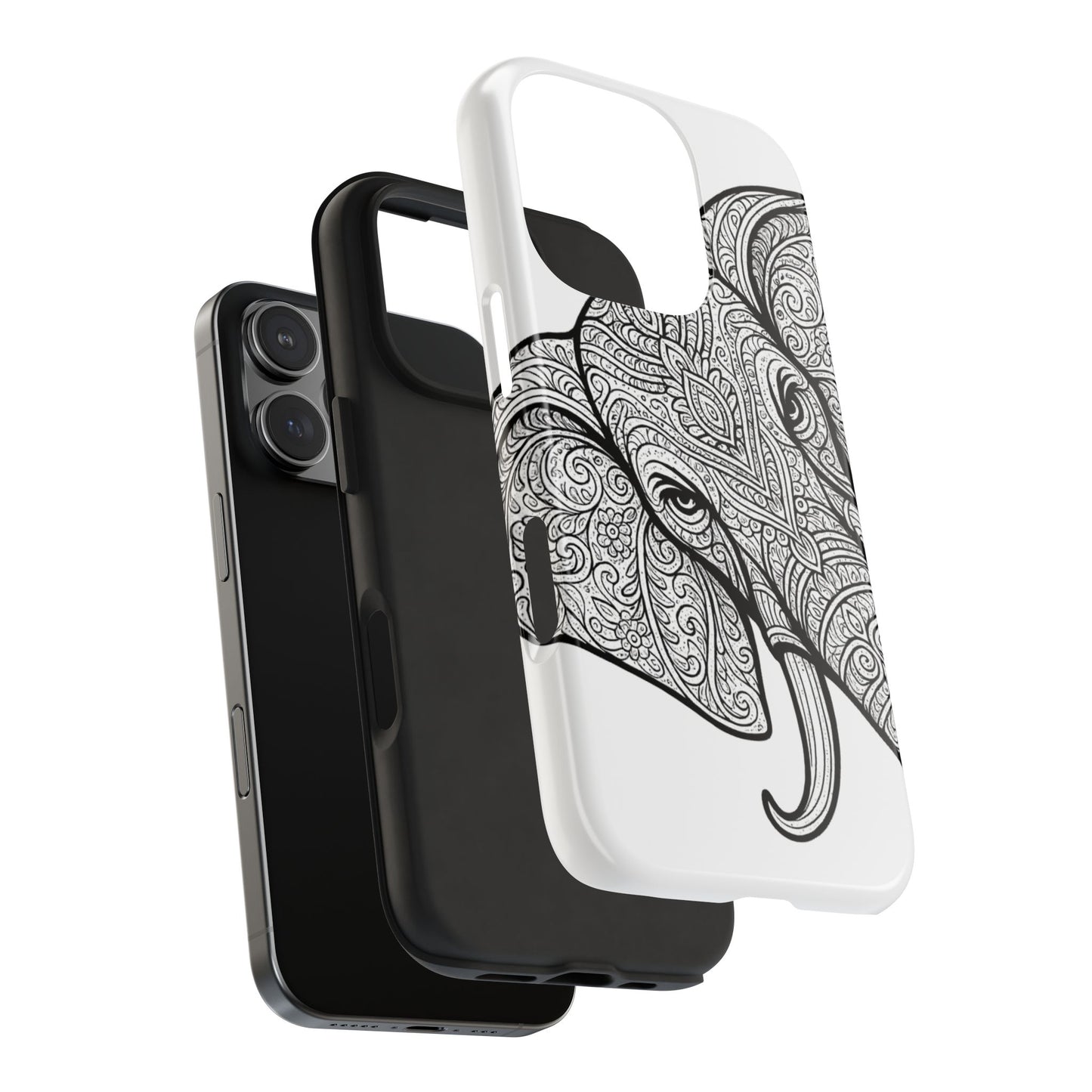 Elephant Design Tough Phone Cases | Tough Protective Cases for Animal Lovers, Gifts for Birthdays, Eco-Friendly, Artistic Phone Accessories