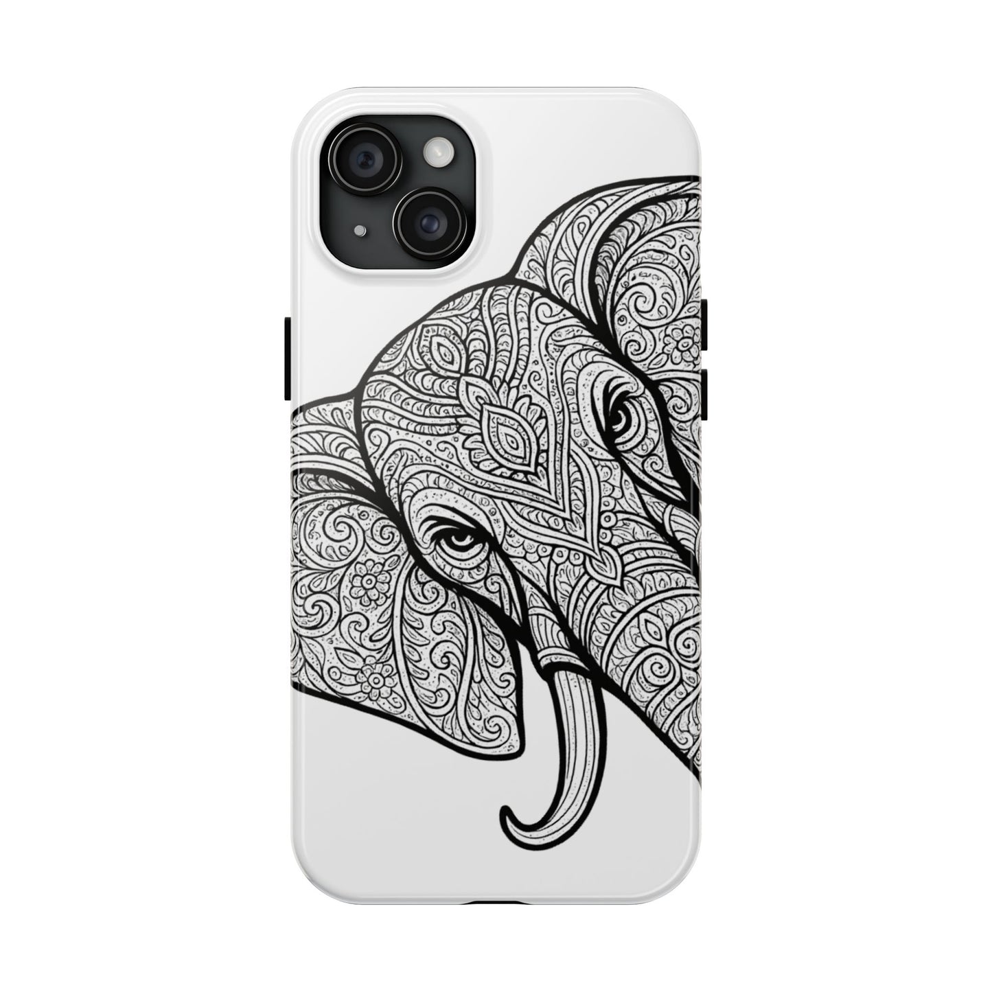 Elephant Design Tough Phone Cases | Tough Protective Cases for Animal Lovers, Gifts for Birthdays, Eco-Friendly, Artistic Phone Accessories