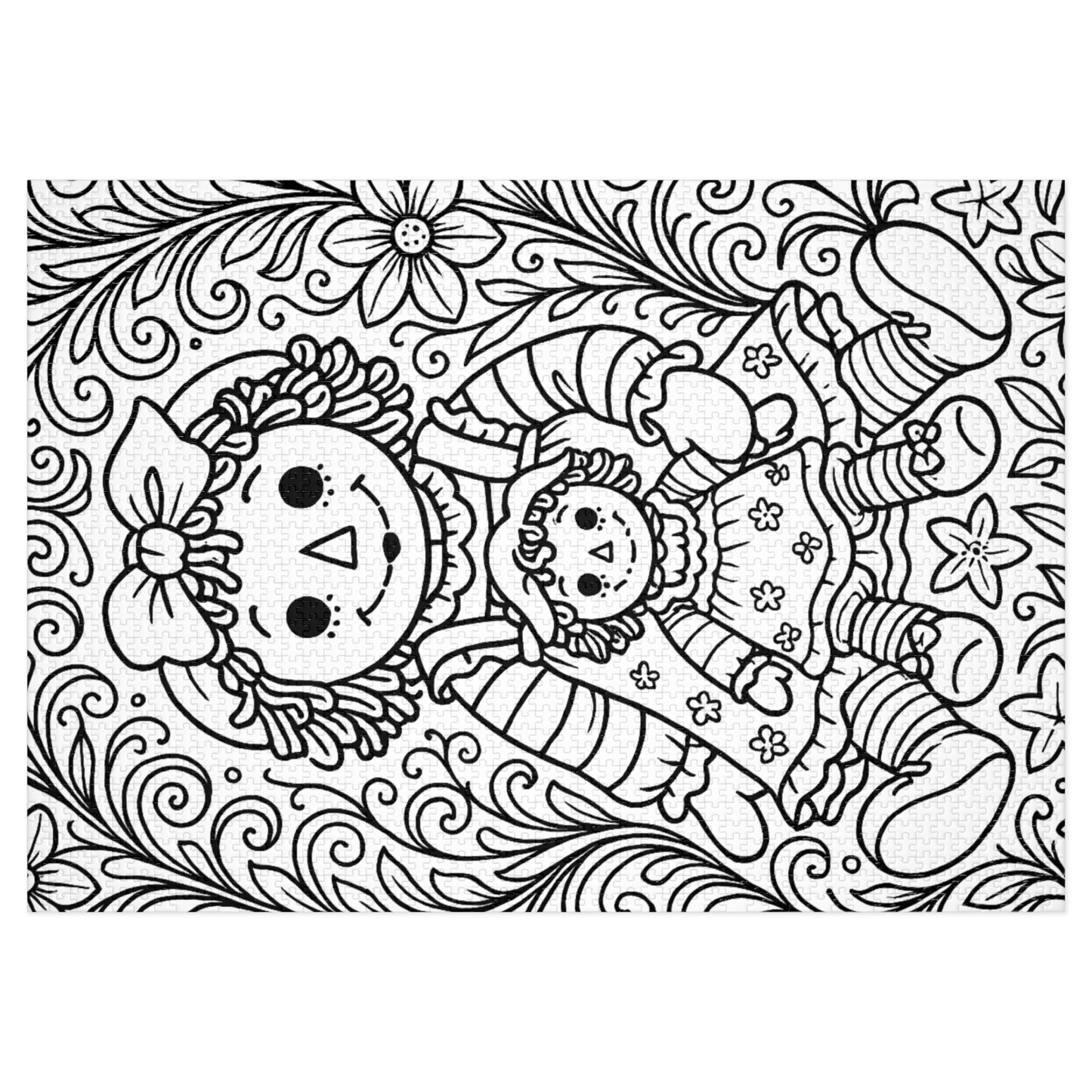 Delta Gamma Raggedy Ann Jigsaw Puzzle with Tin – Color Me Collection