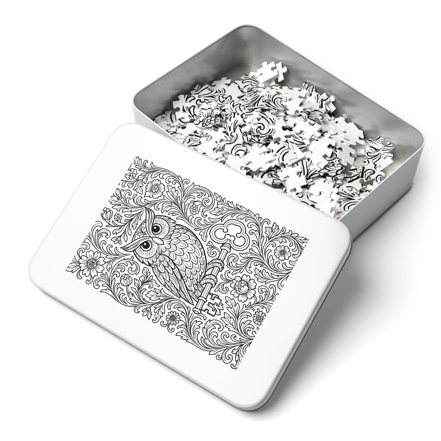 Jigsaw Puzzle: Owl and Key