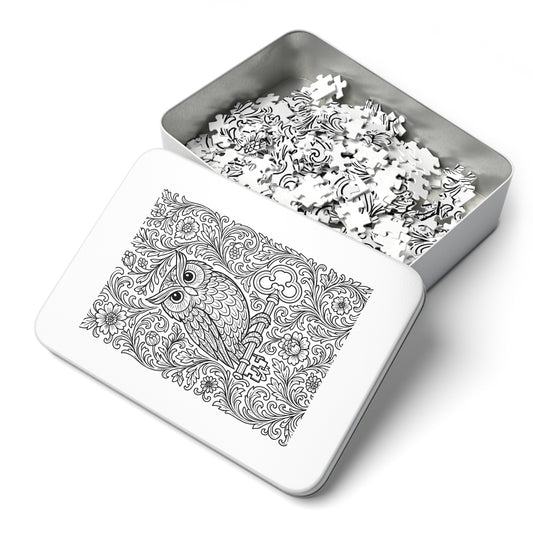 Jigsaw Puzzle: Owl and Key