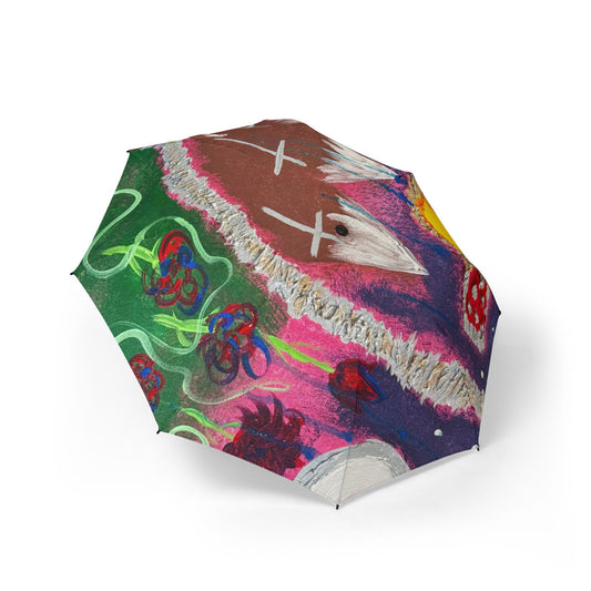 Vibrant Art Umbrella - featuring art from ScART - (Scar Art).  Artist: Melanie Barkley