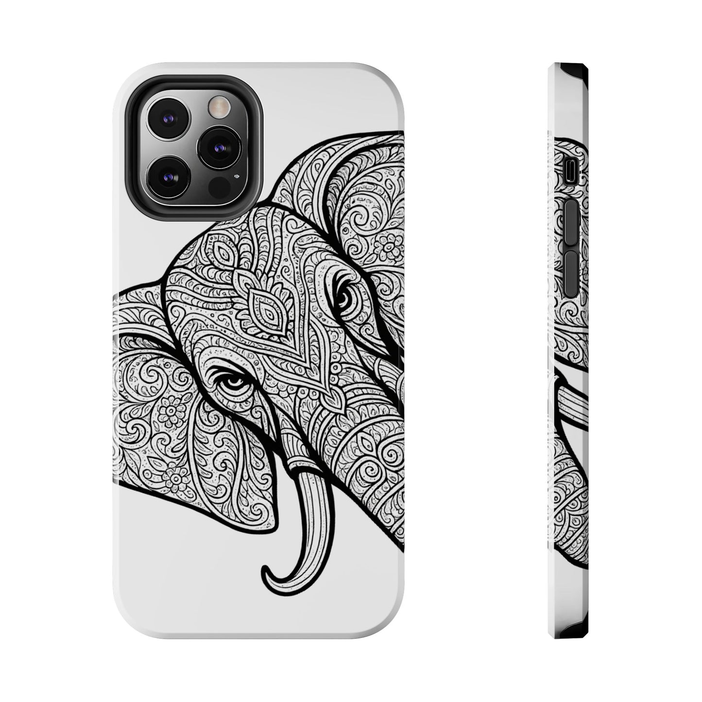 Elephant Design Tough Phone Cases | Tough Protective Cases for Animal Lovers, Gifts for Birthdays, Eco-Friendly, Artistic Phone Accessories