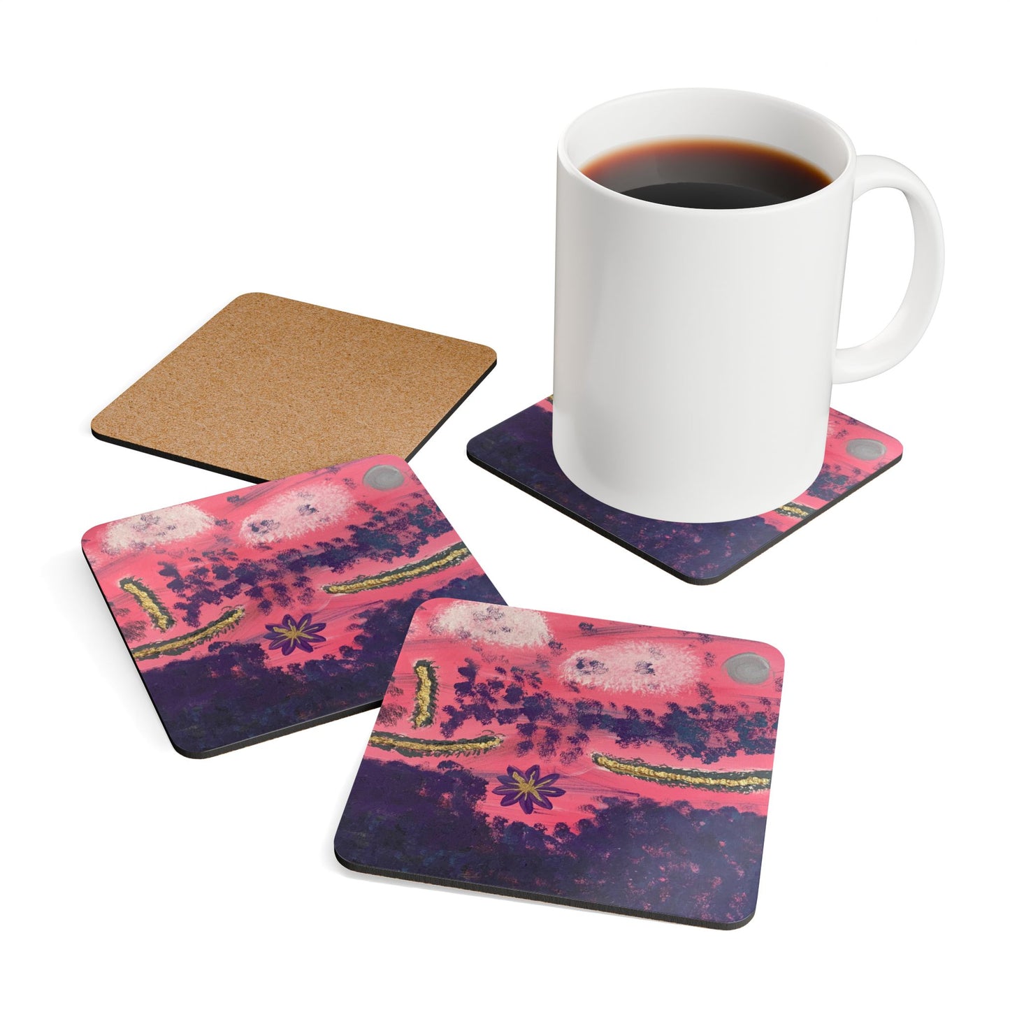 ScART (Scar Art) Coasters by artist Desiree Boulet