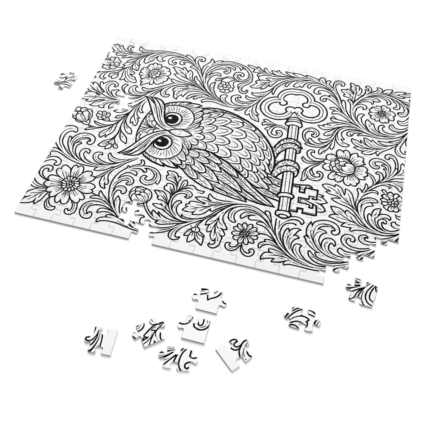 Jigsaw Puzzle: Owl and Key