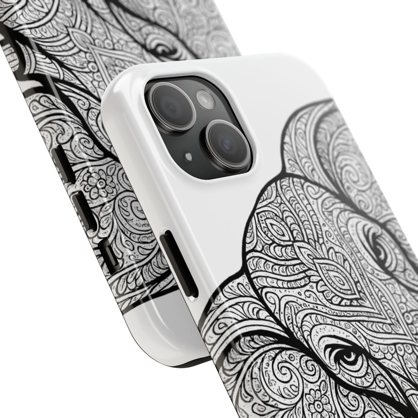 Elephant Design Tough Phone Cases | Tough Protective Cases for Animal Lovers, Gifts for Birthdays, Eco-Friendly, Artistic Phone Accessories