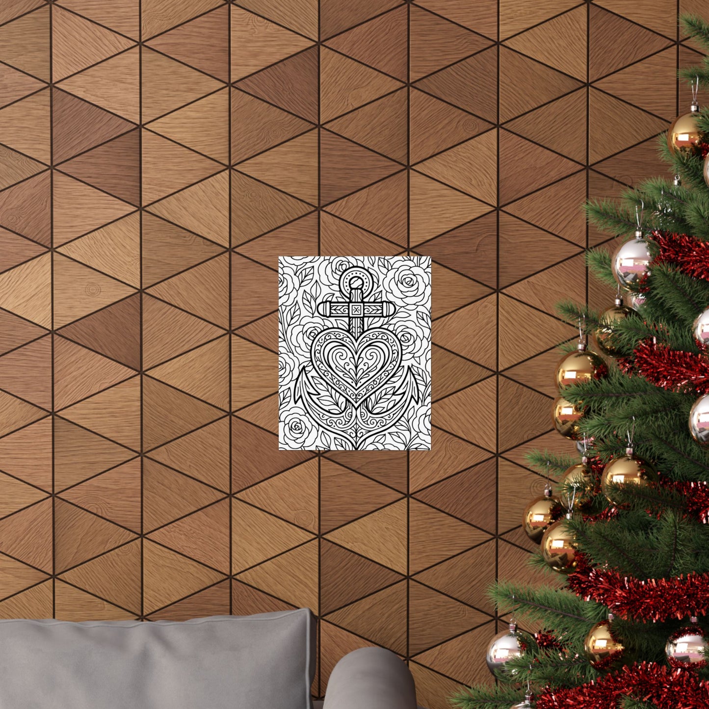 Colorable Anchor Poster